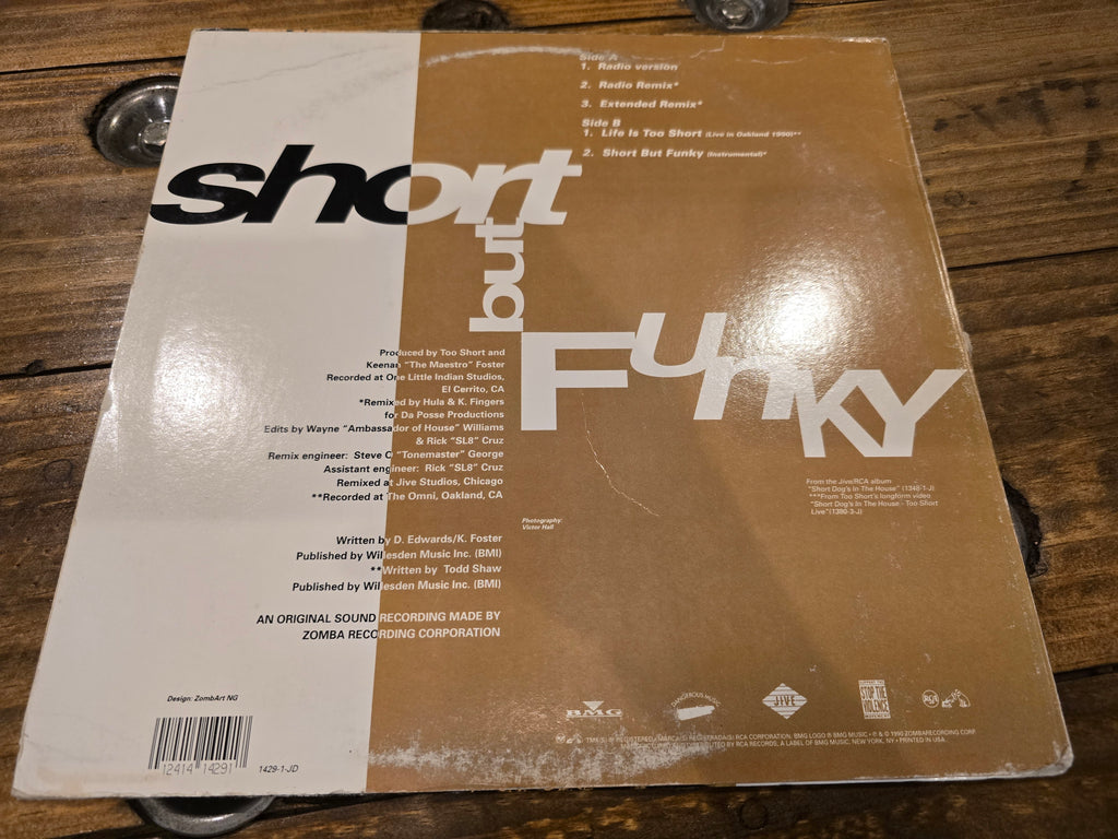 Too $hort – Short But Funky (1992, 12" Single)