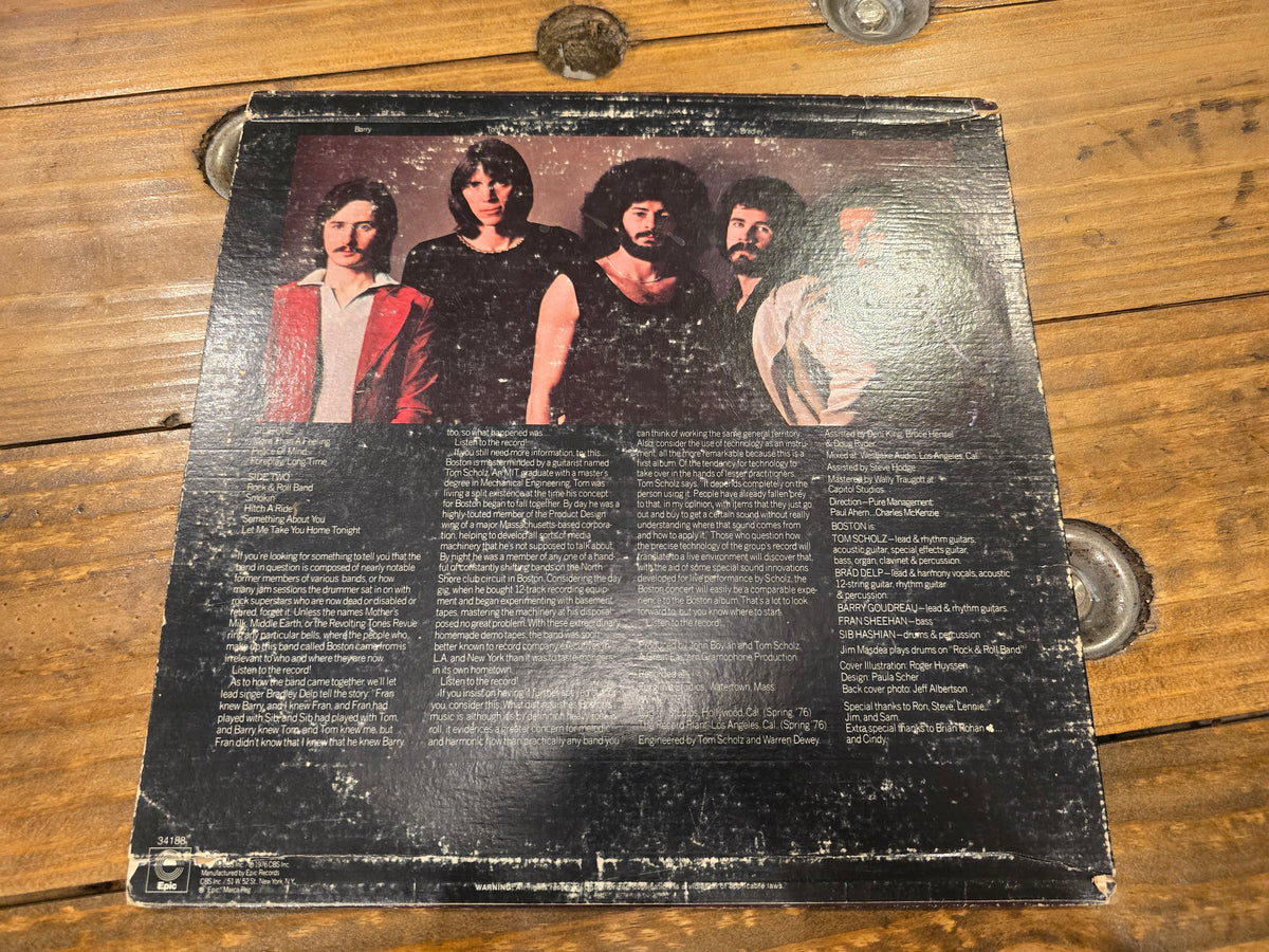Boston – Boston (1976, LP, Epic Records, PC 34188)