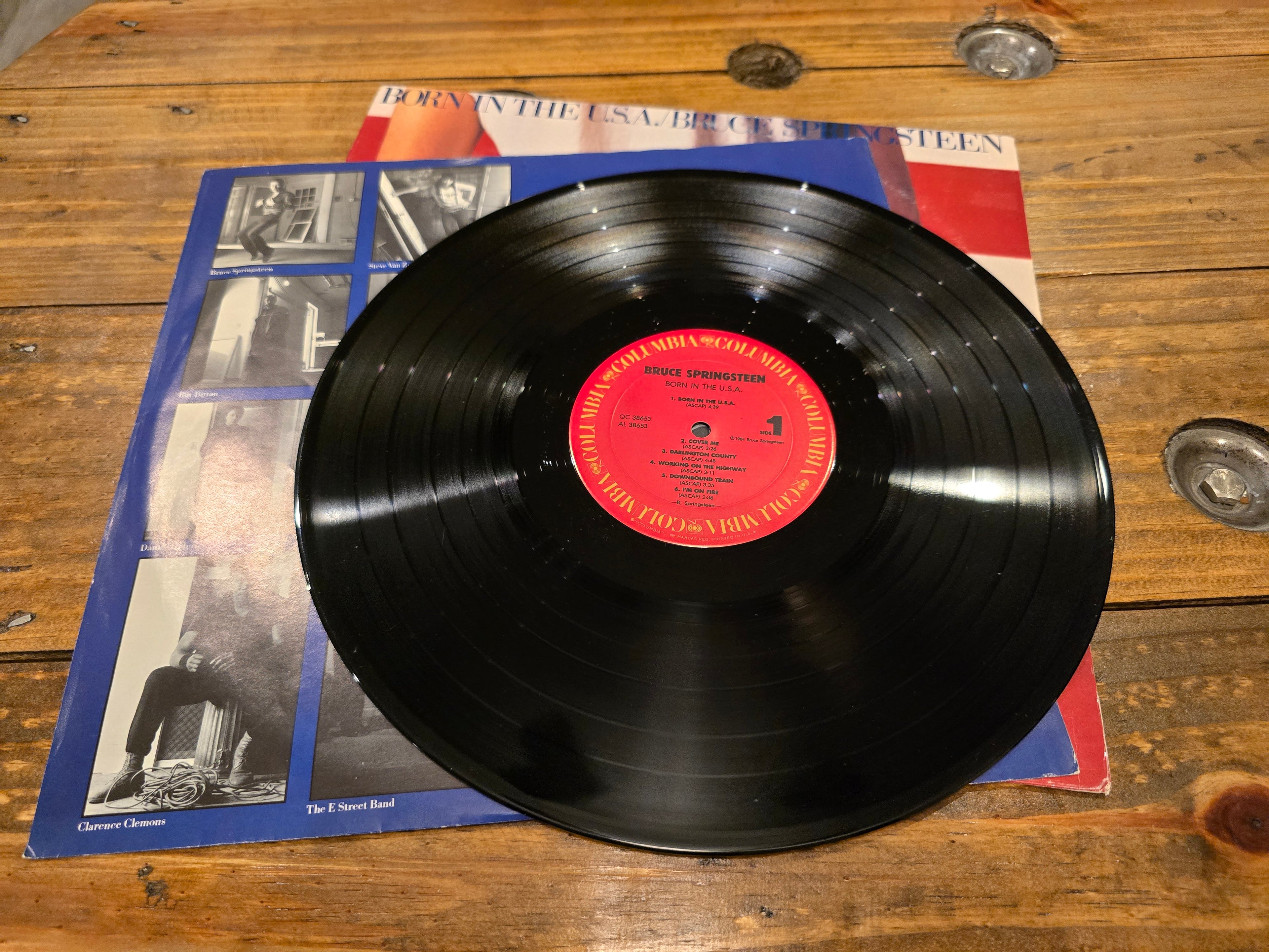 Bruce Springsteen – Born in the U.S.A. (1984, LP, Columbia Records, QC 38653)