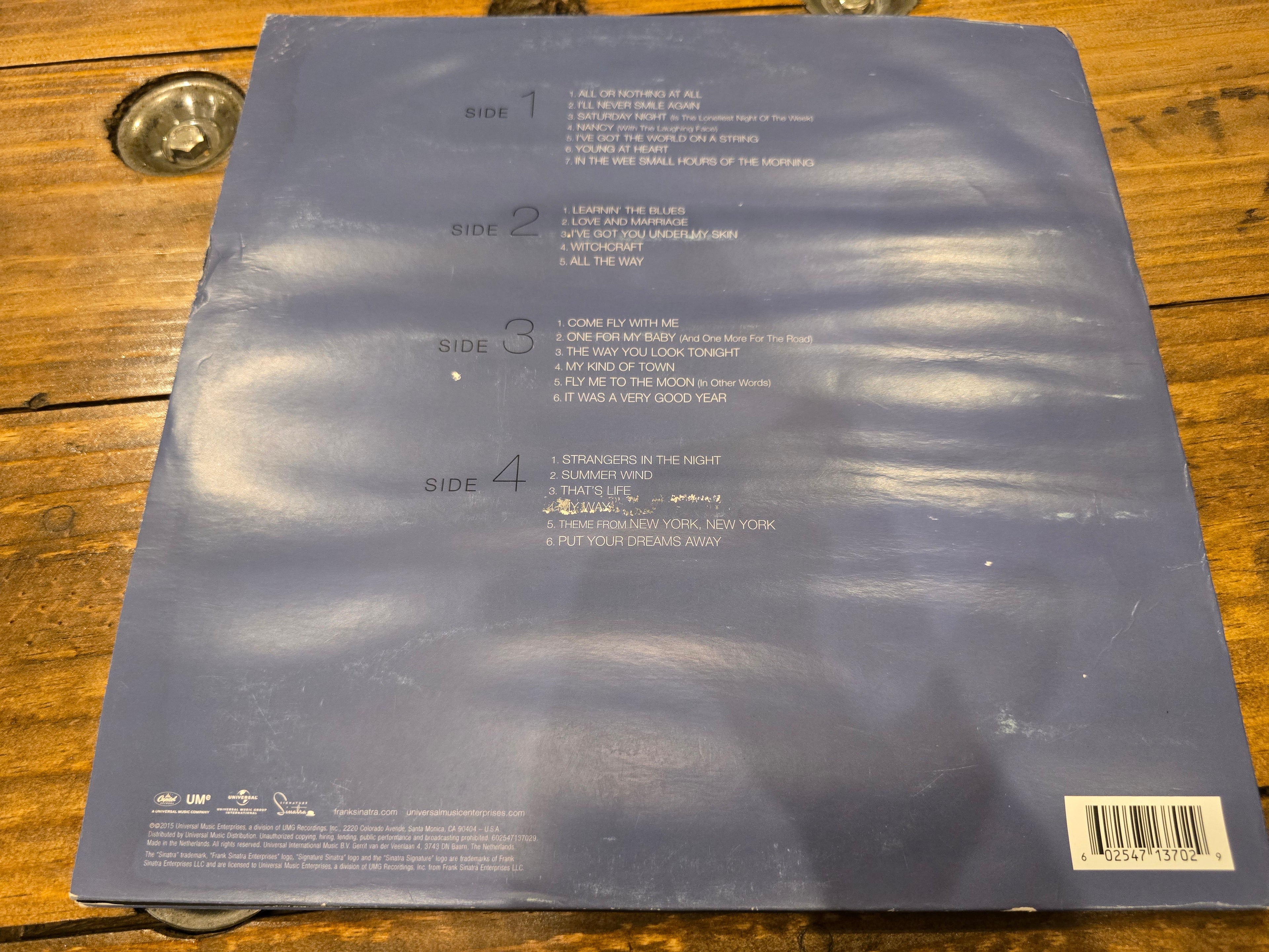 Frank Sinatra – Ultimate Sinatra (2015, 2xLP, Capitol/Universal, B0022912-01)