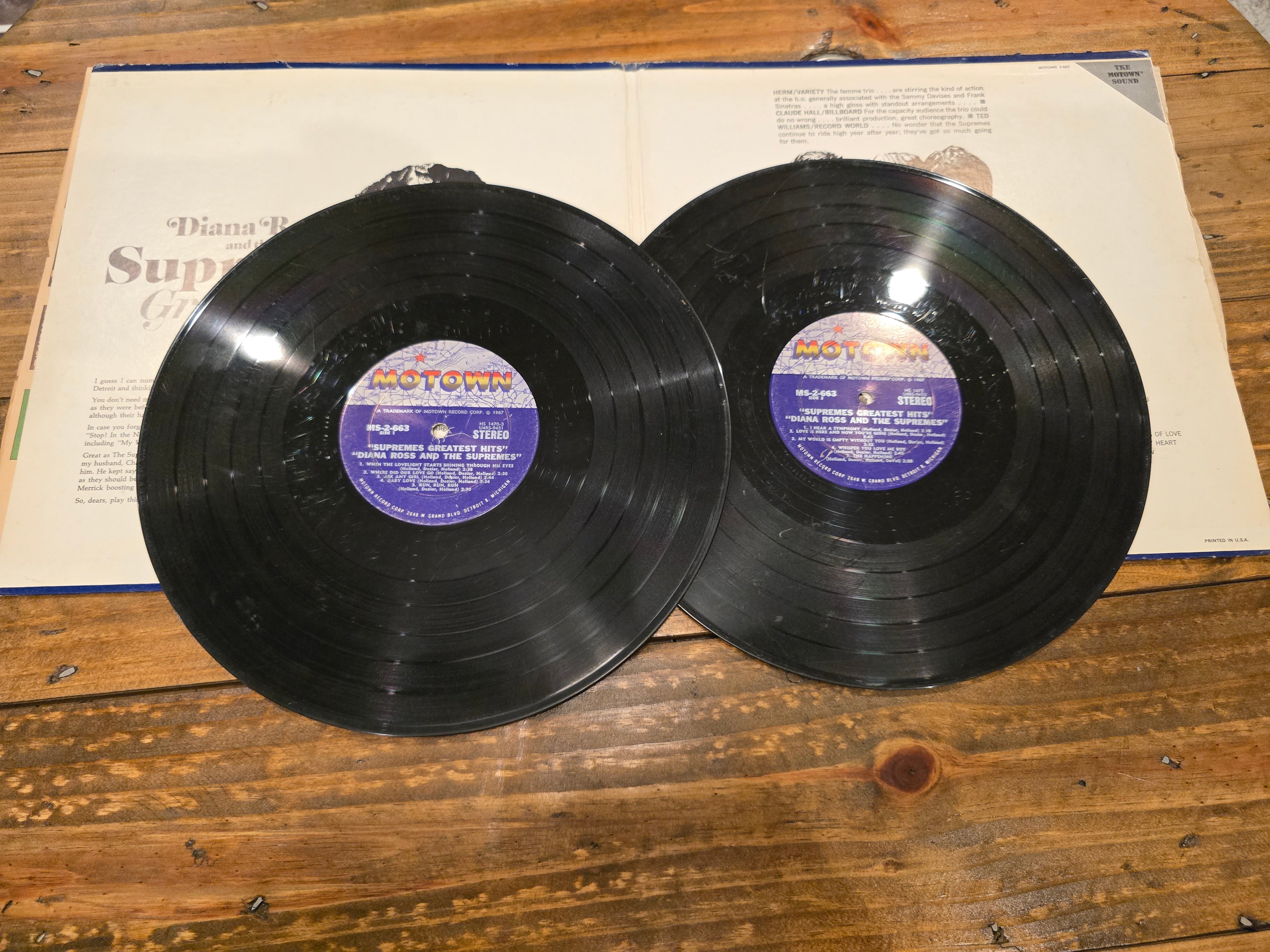 Diana Ross & The Supremes – Greatest Hits (1967, 2xLP, Motown, M 2-663)