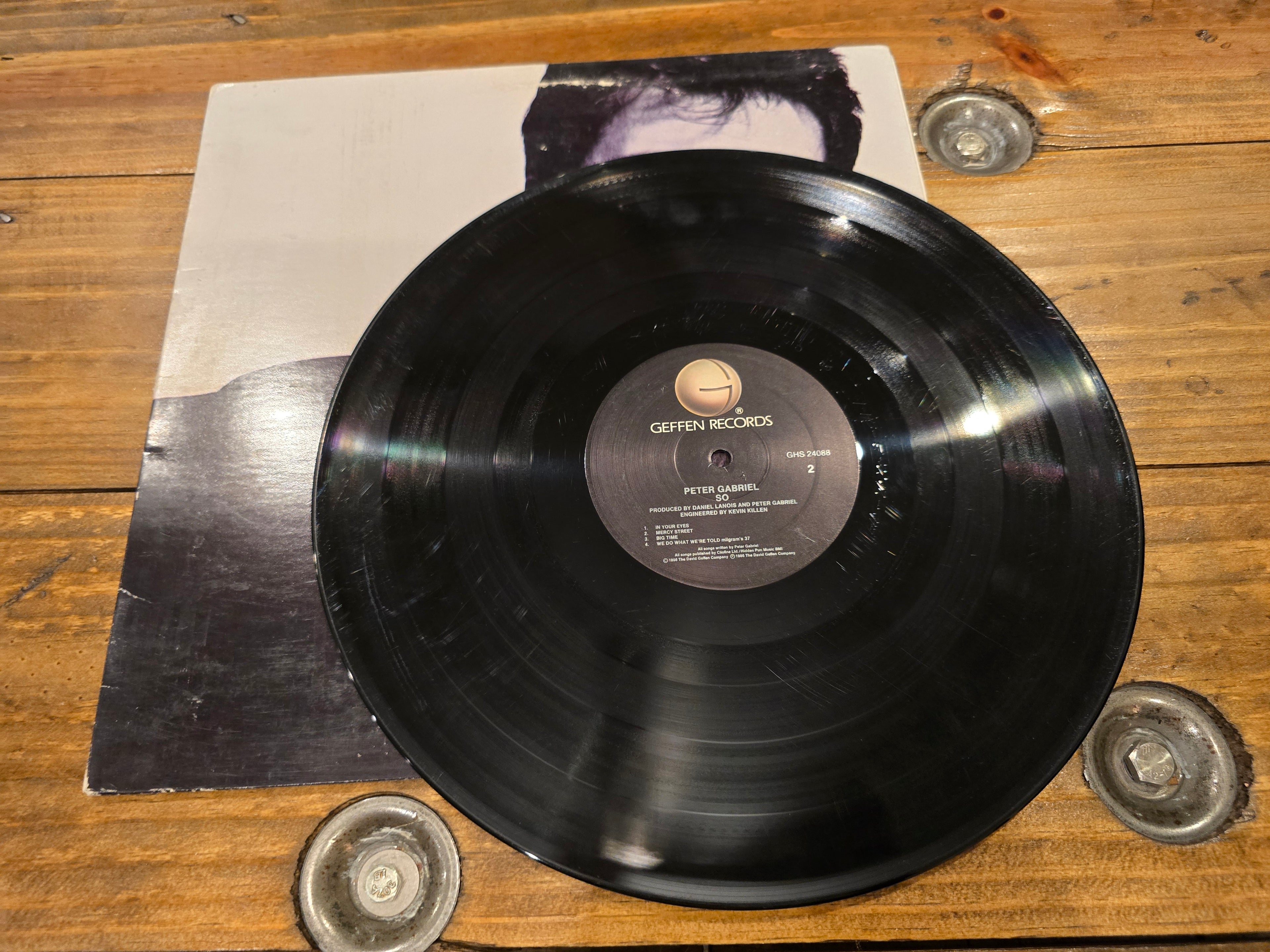 Peter Gabriel – So (1986, LP, Geffen Records, GHS 24088)
