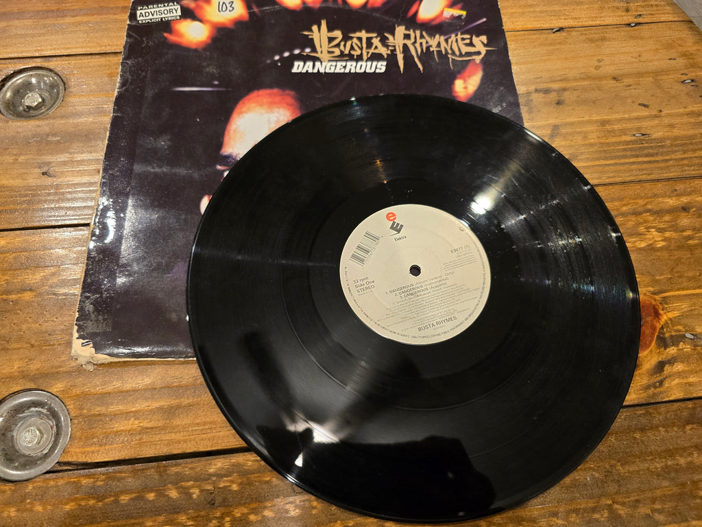Busta Rhymes – Dangerous (1997, 12" Single, Elektra Records, E3877T)