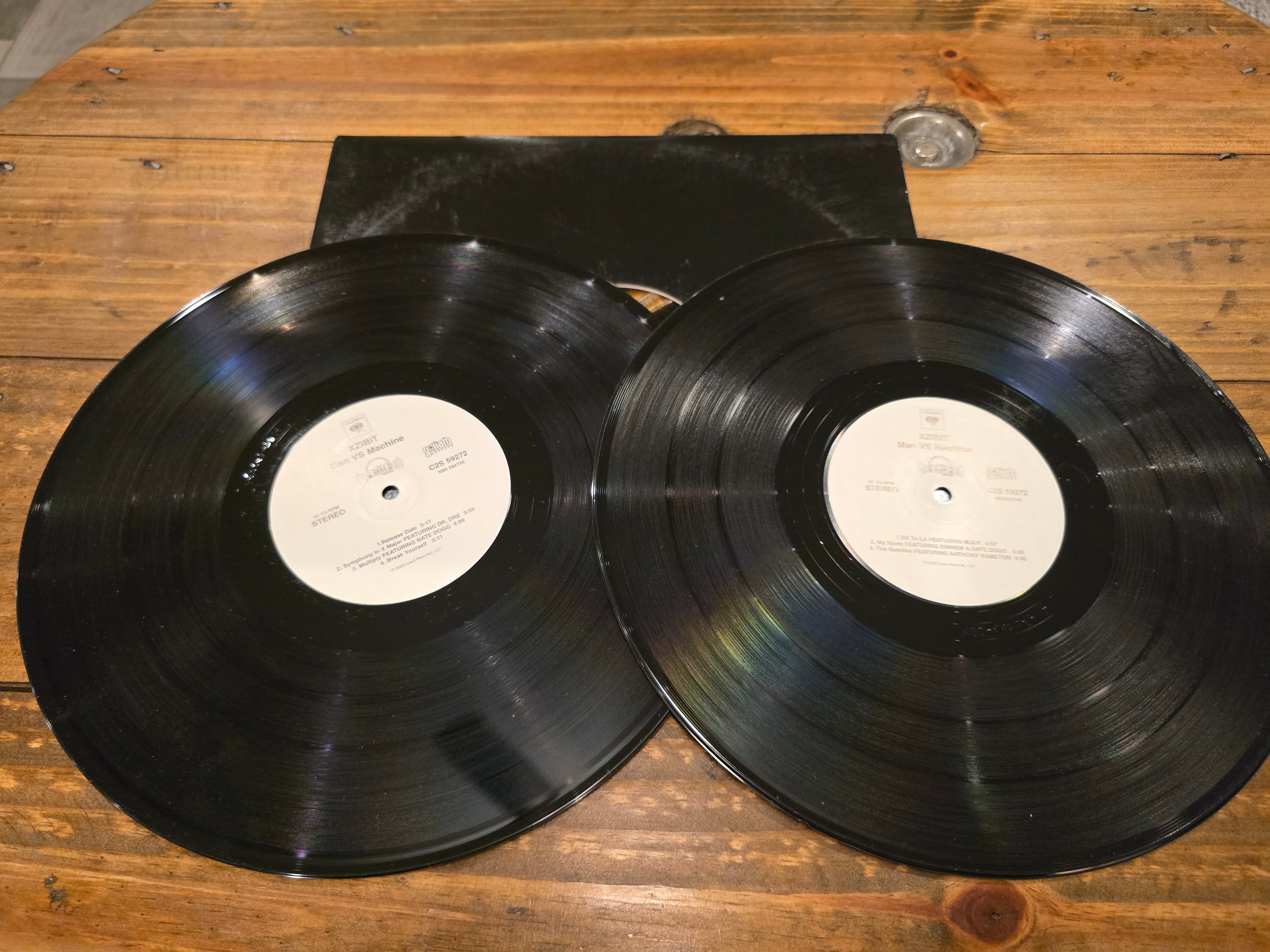Xzibit – Man vs. Machine (2002, 2xLP, Columbia/Loud Records, C2S-59272, Promo)