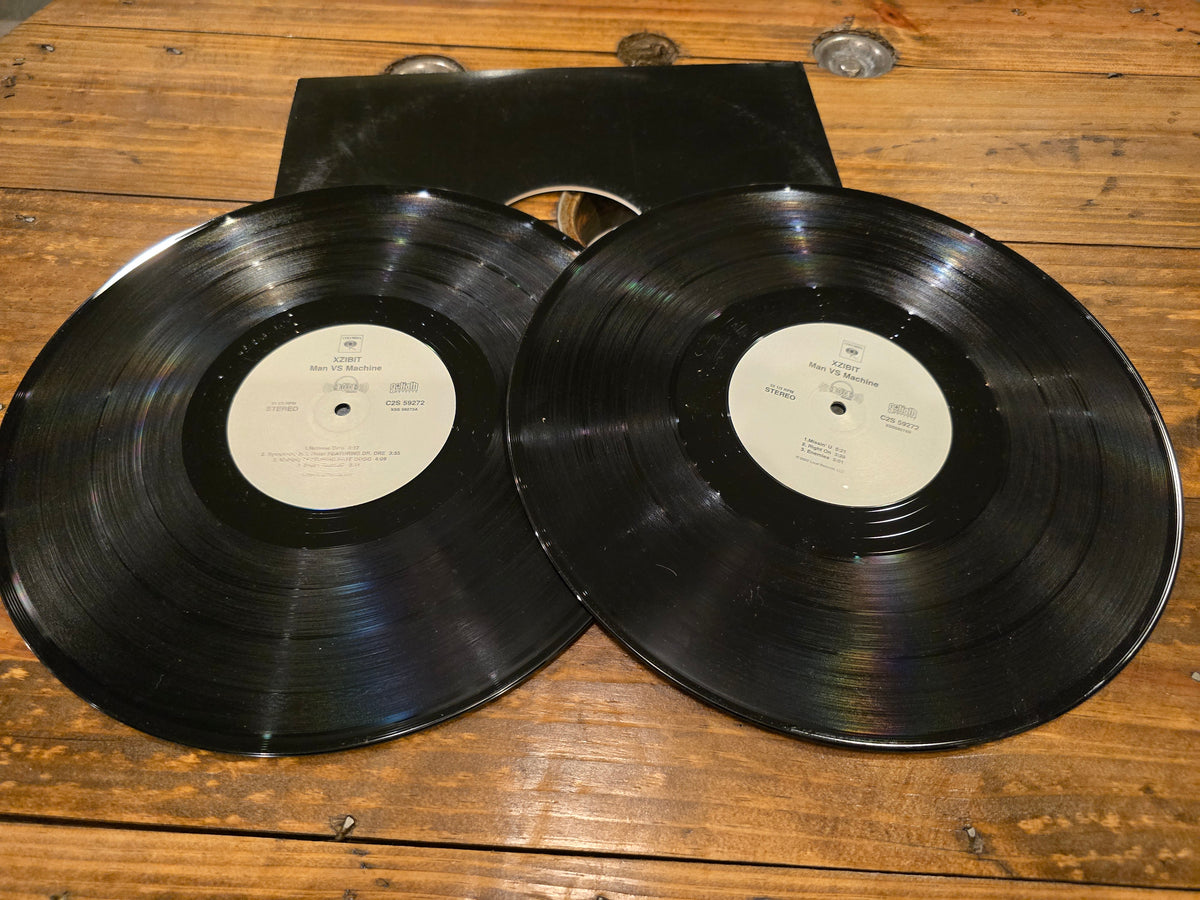 Xzibit – Man vs. Machine (2002, 2xLP, Columbia/Loud Records, C2S-59272, Promo)