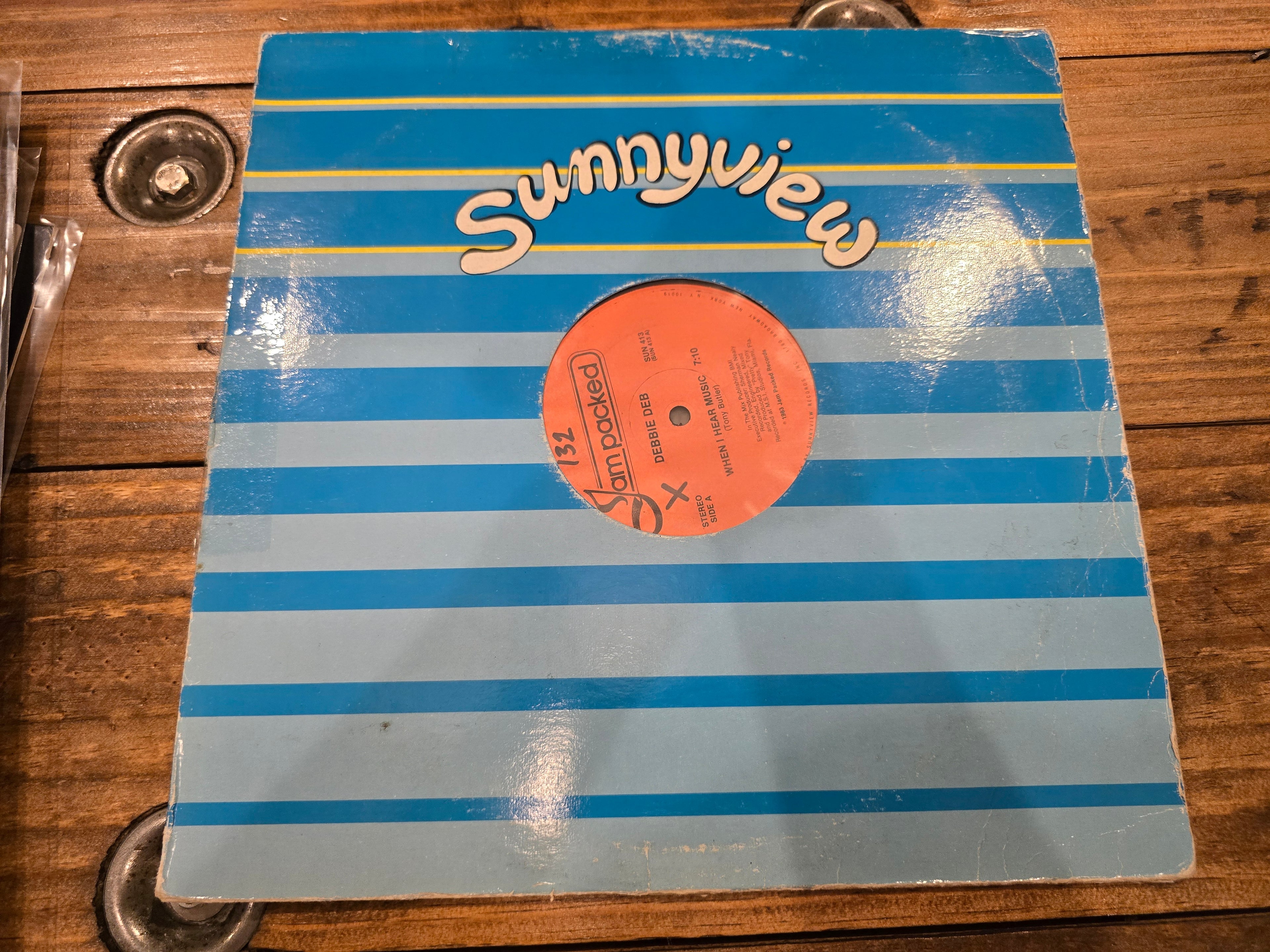 Debbie Deb – When I Hear Music (1983, 12" Single, Sunnyview Records, SUN413A)