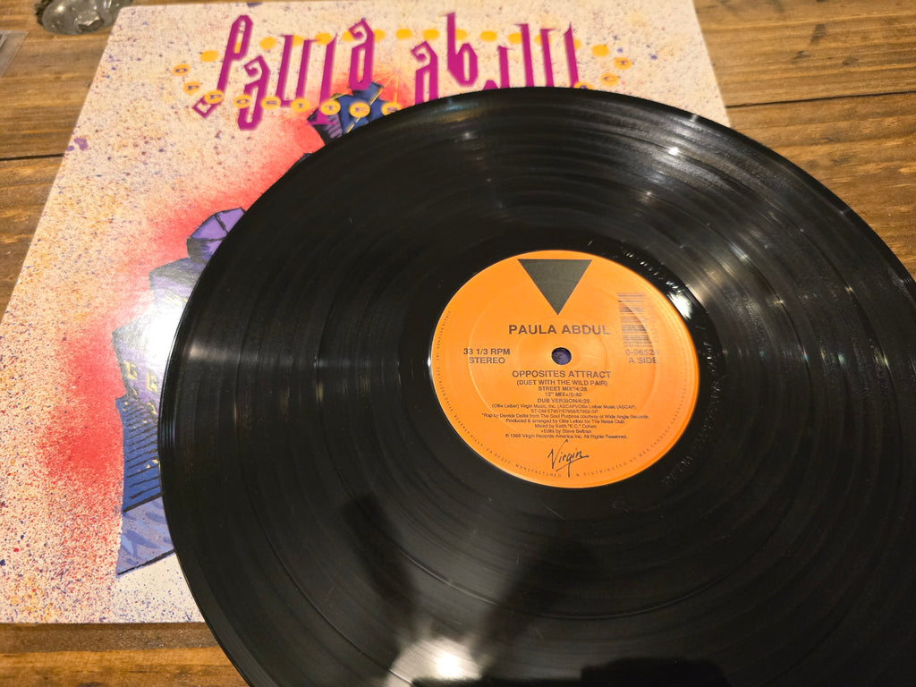 Paula Abdul – Opposites Attract (1989, 12" Single, Virgin/Captive, 0-96528)