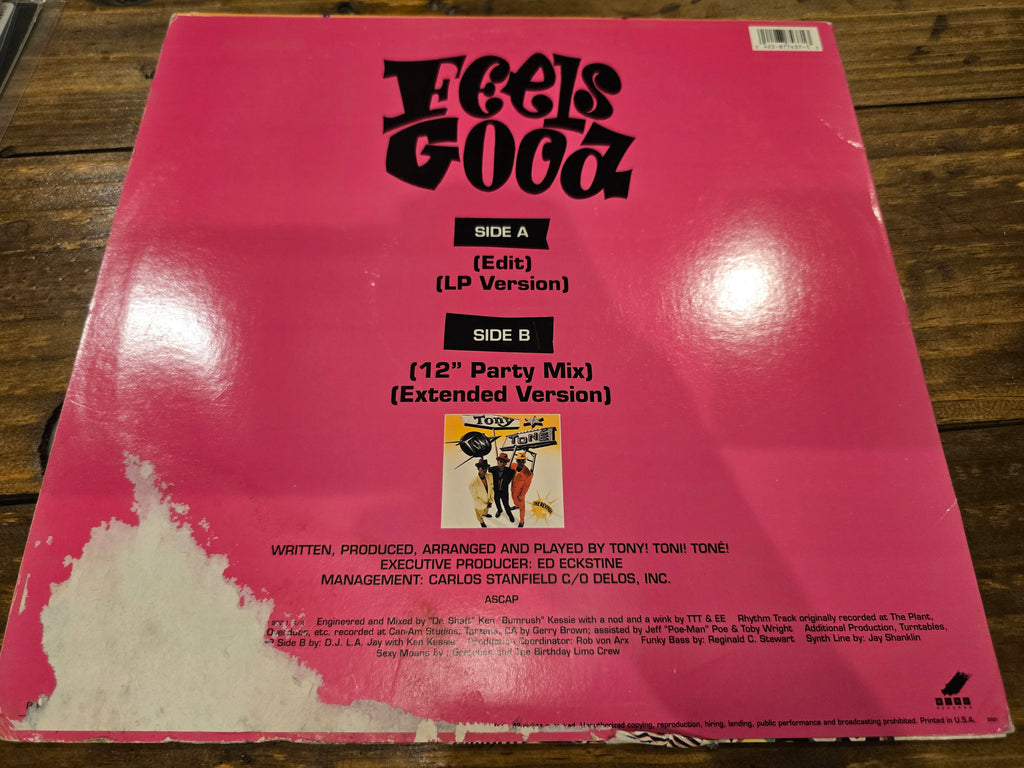 Tony! Toni! Toné! – Feels Good (1990, 12" Single, Wing/Mercury, 877 437-1)