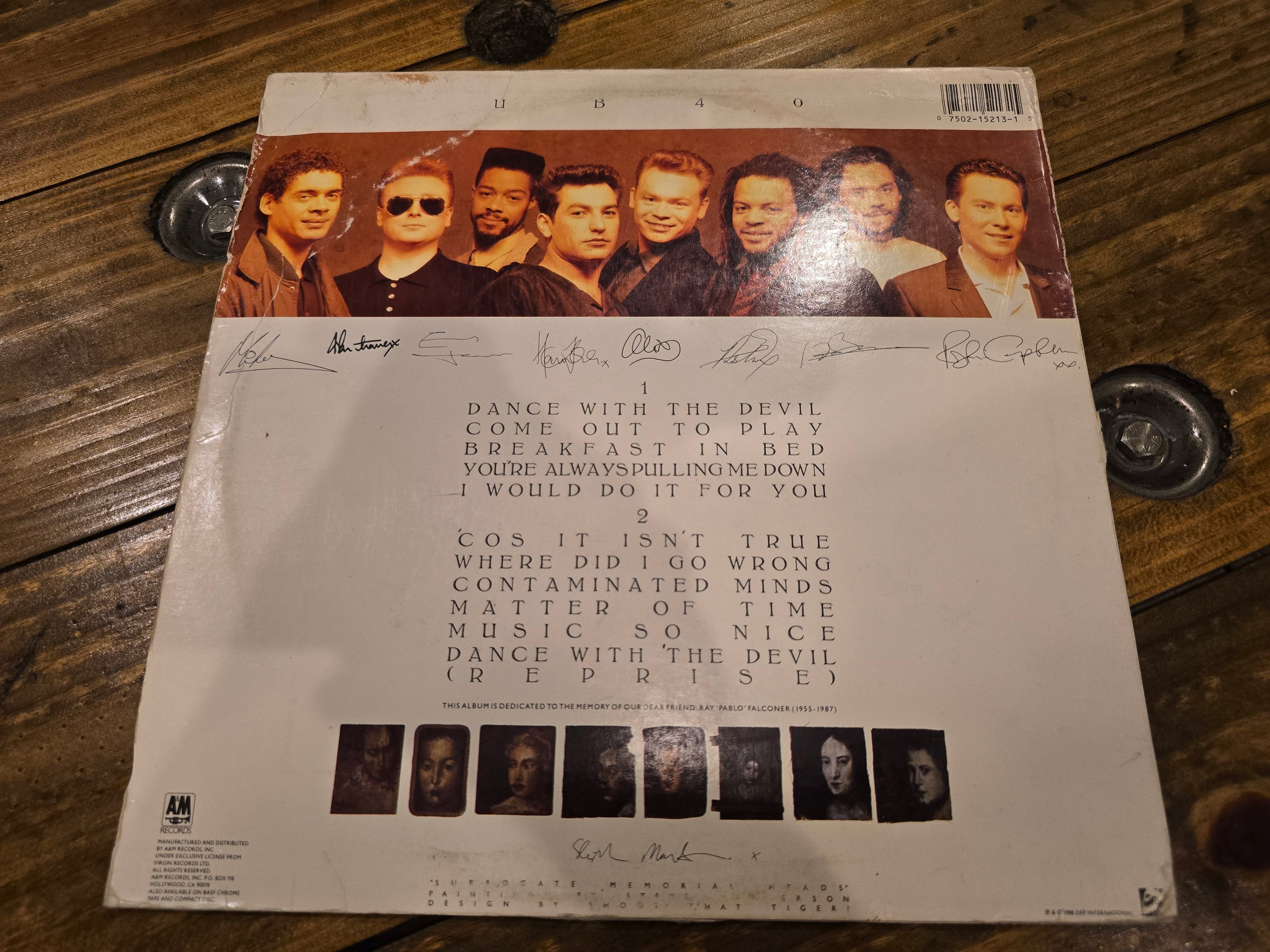 UB40 – UB40 (1988, LP, A&M Records)