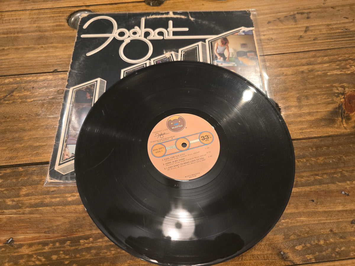 Foghat – Foghat Live (1977, LP, Bearsville Records, BRK-6971)