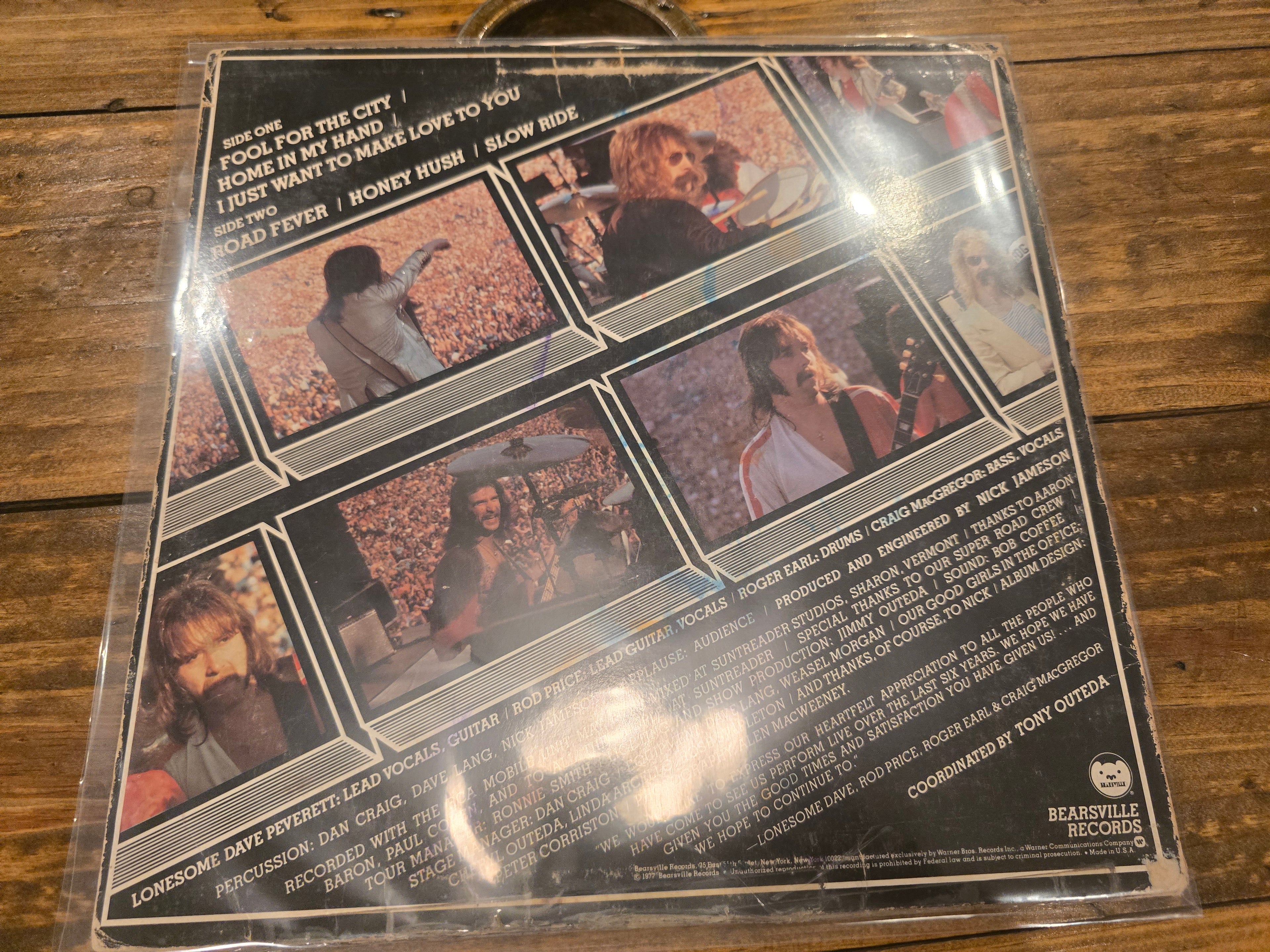 Foghat – Foghat Live (1977, LP, Bearsville Records, BRK-6971)