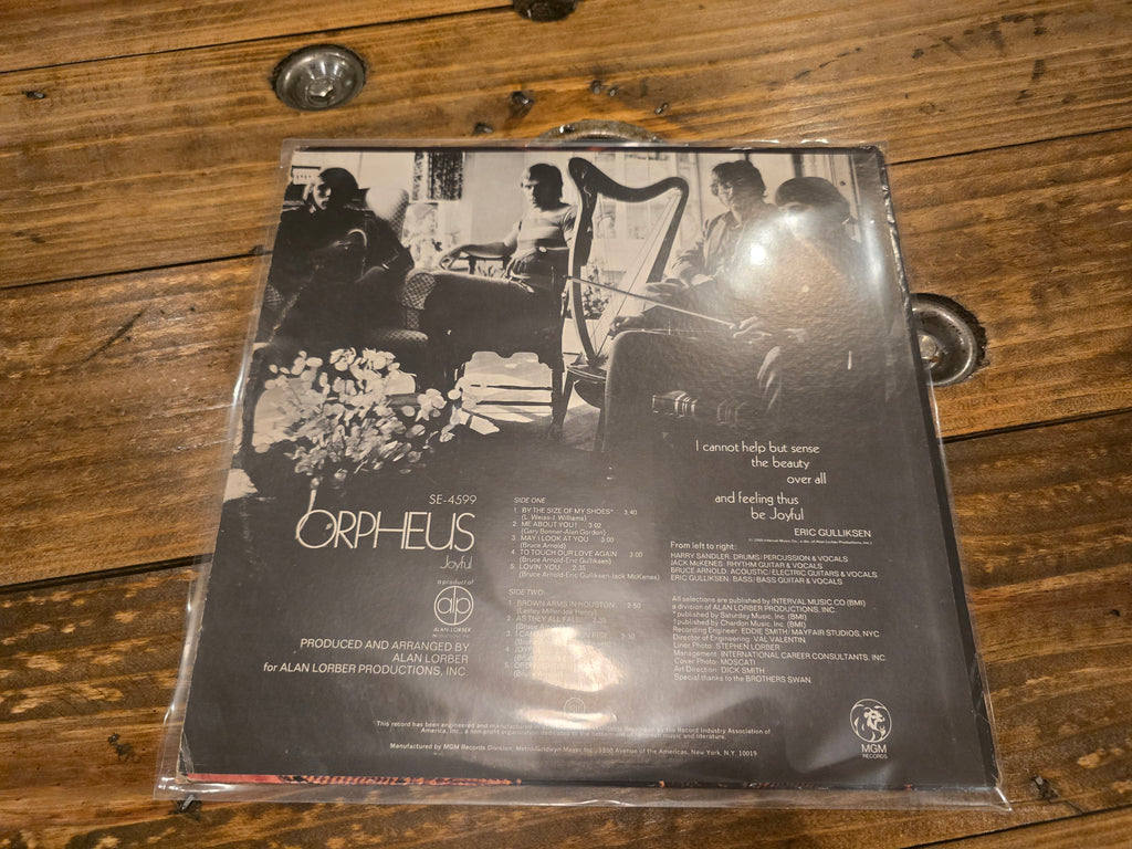 Orpheus – Joyful (1968, LP, MGM Records, SE-4599)