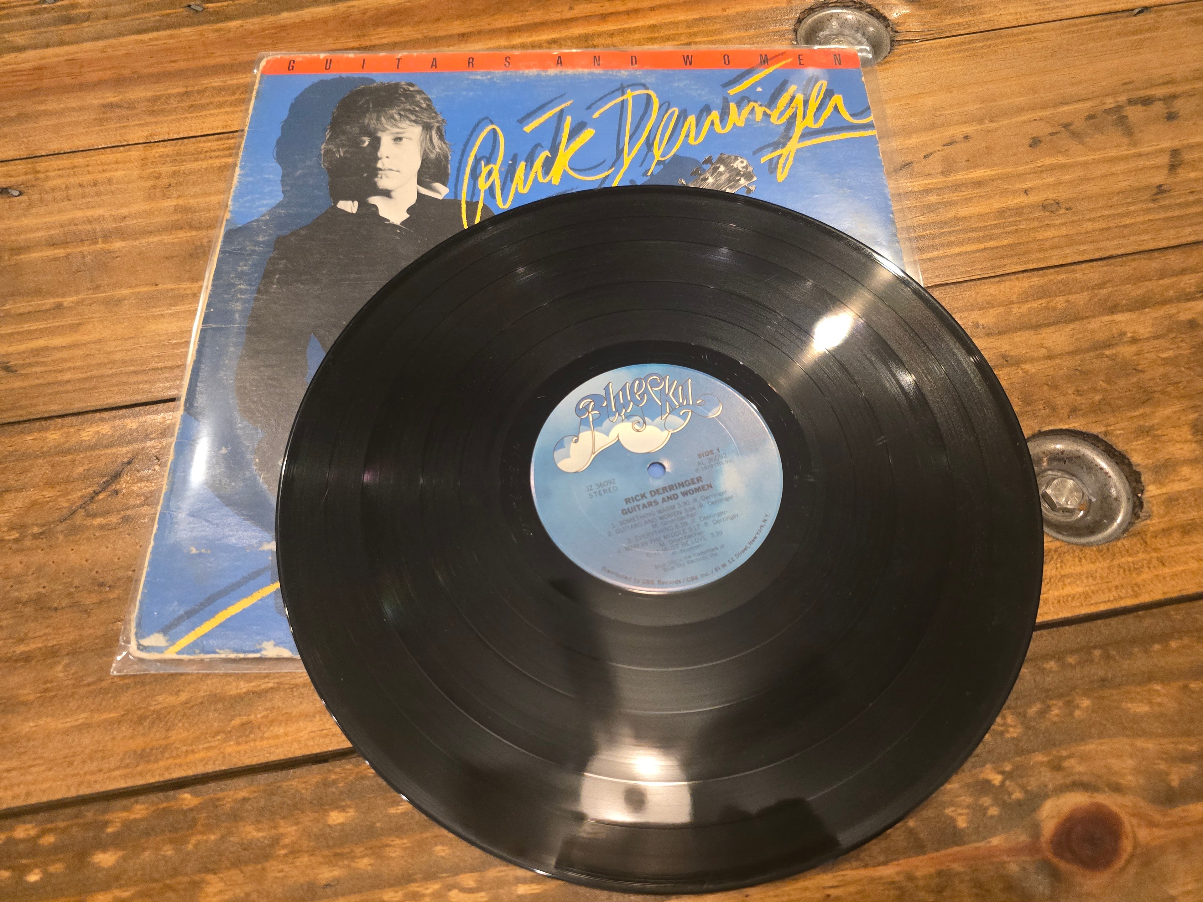 Rick Derringer – Face to Face (1980, LP, Blue Sky Records, JZ-36092)
