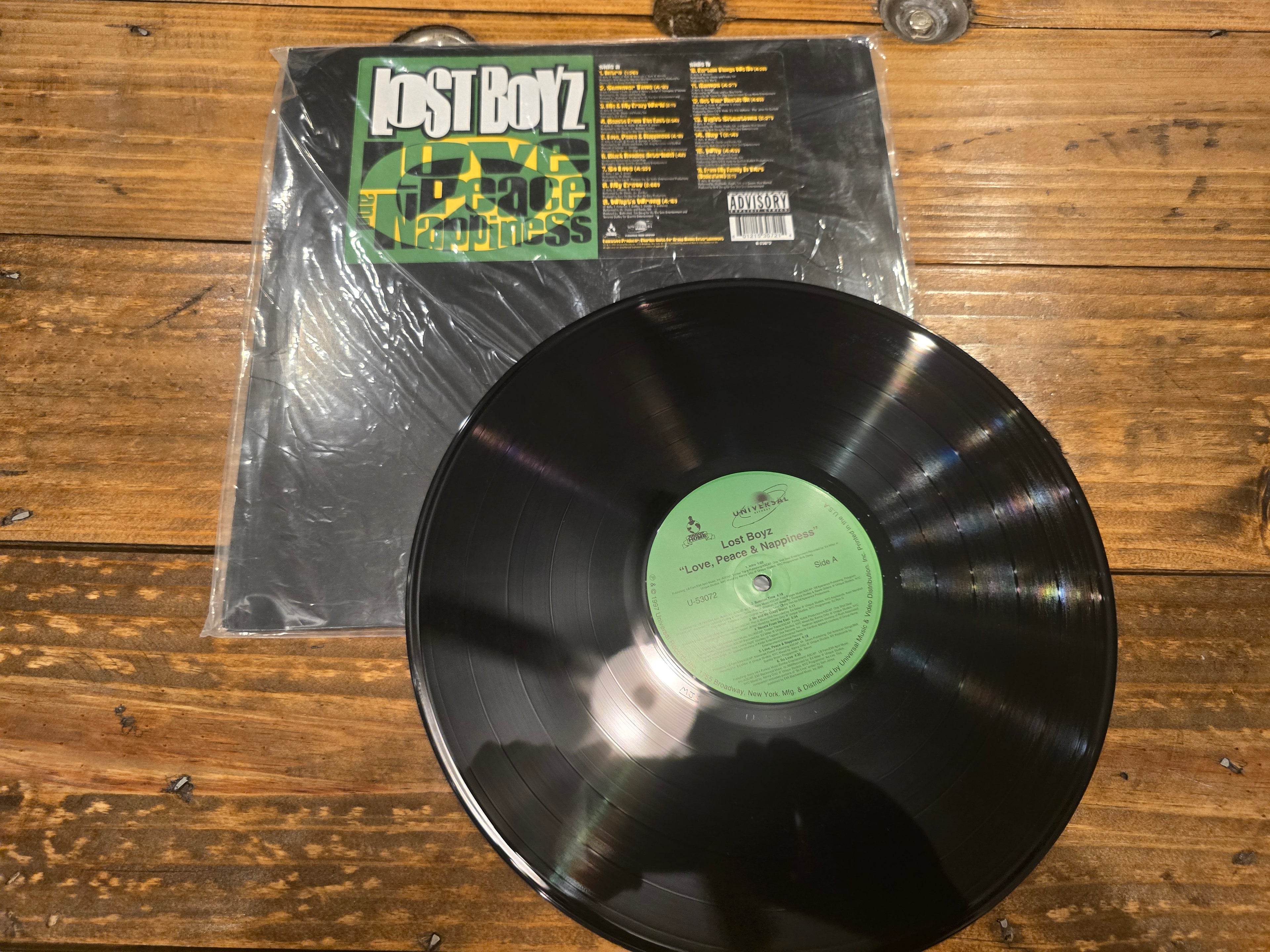 Lost Boyz – Love, Peace & Nappiness (1999, LP, Universal Records, U-53072)