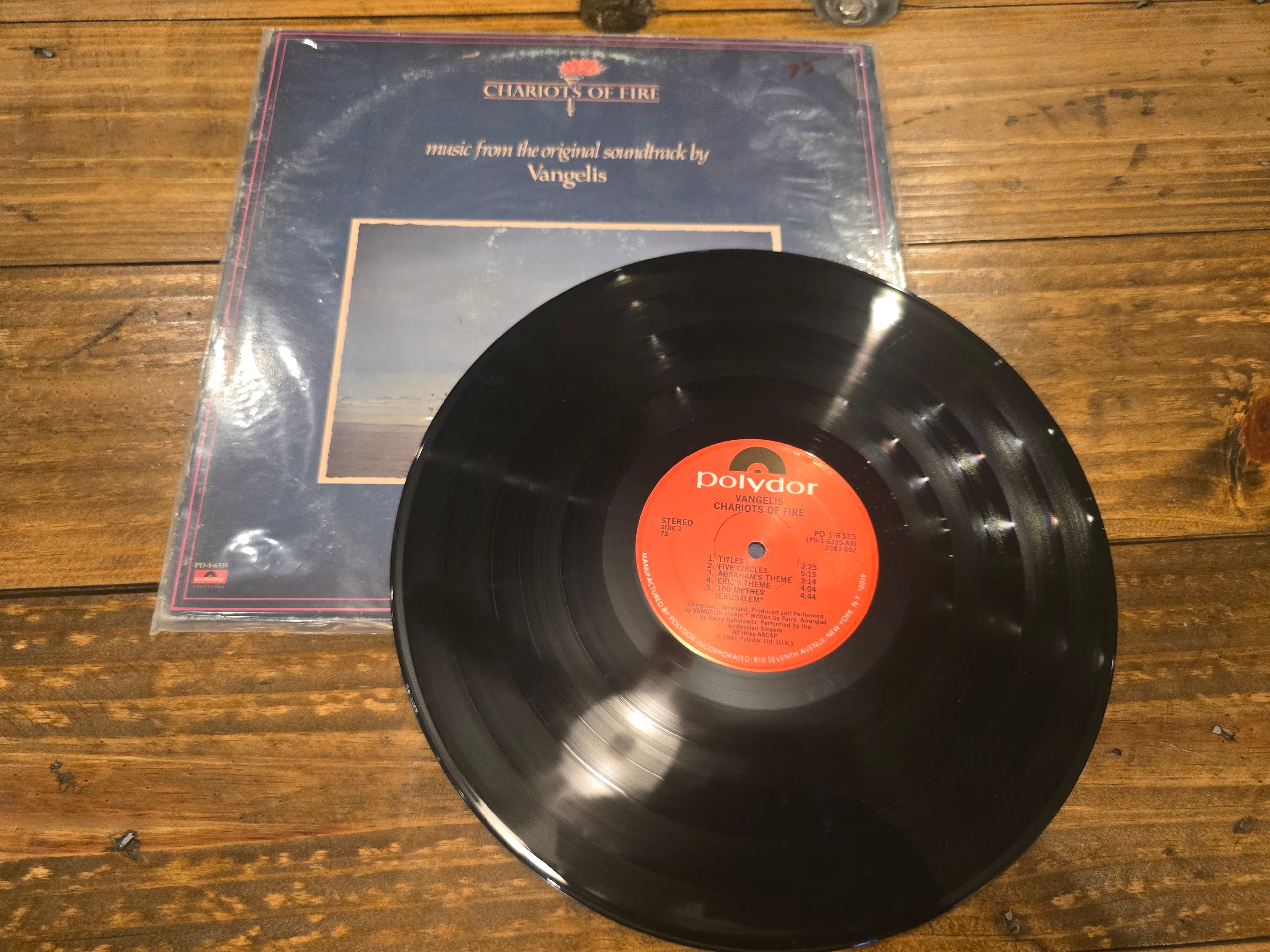 Vangelis – Chariots of Fire (1981, LP, Polydor Records, PD-1-6335)