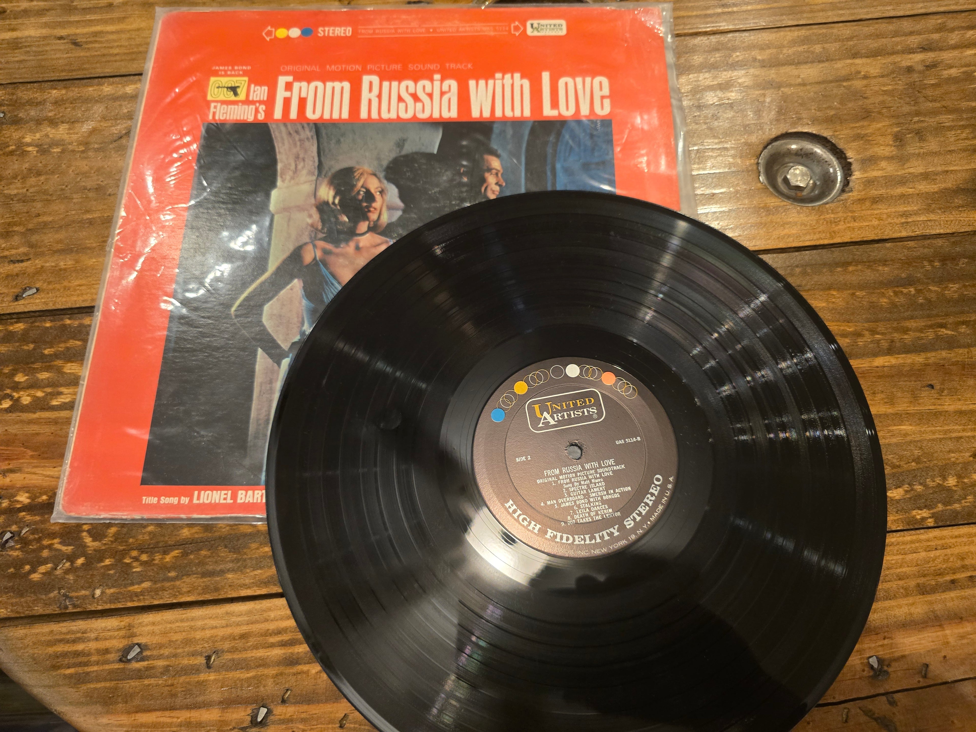 John Barry – From Russia with Love (1963, LP, United Artists Records, UAS-5114-B)