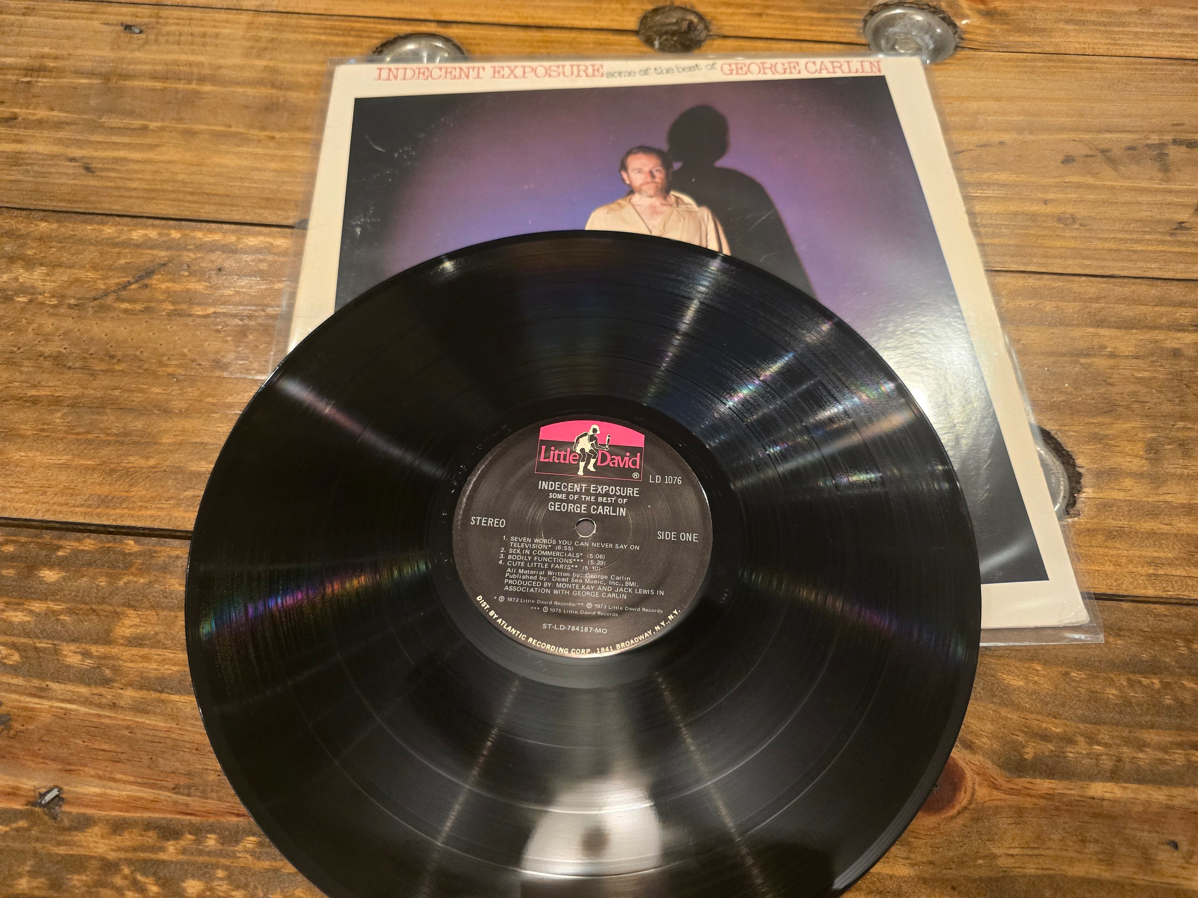 George Carlin – Indecent Exposure (1978, LP, Little David Records, LD-1076)