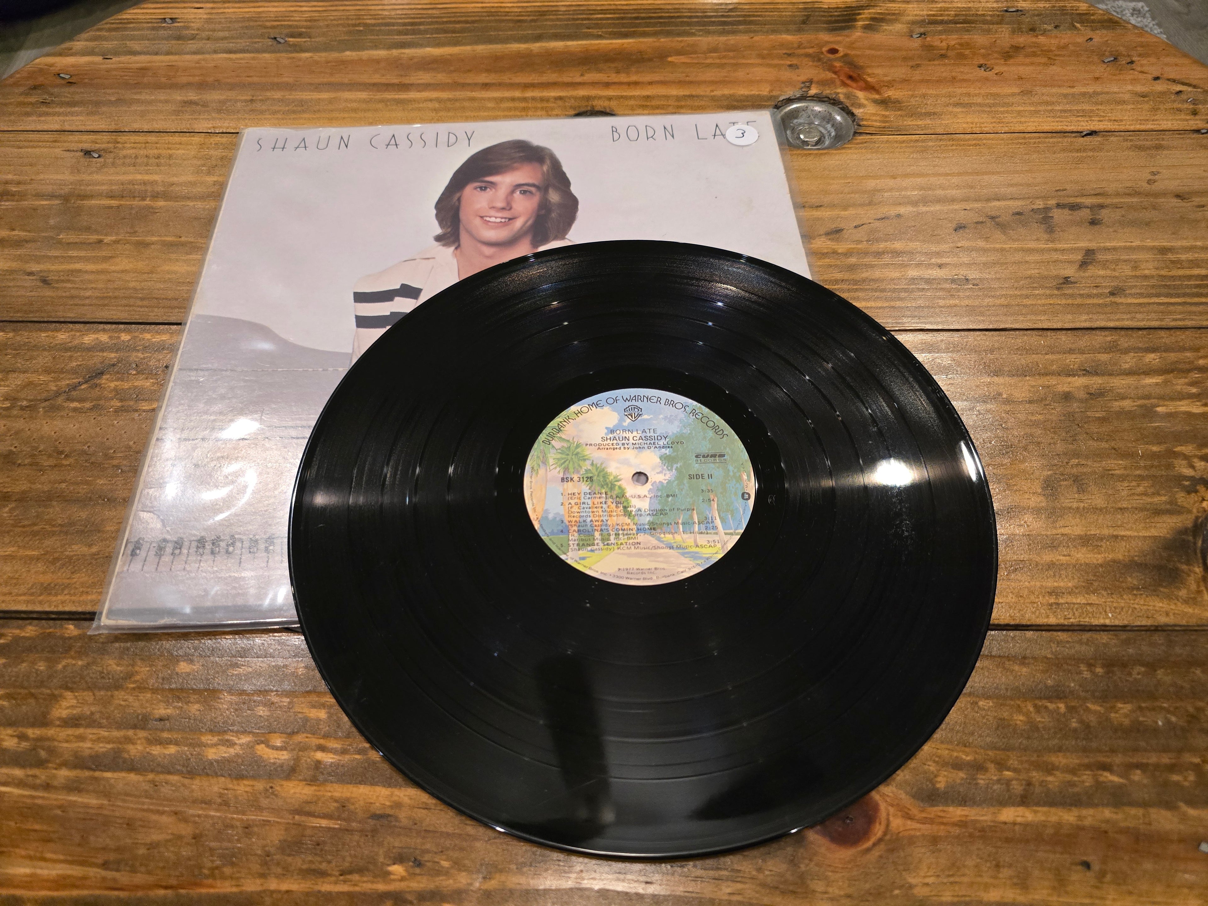 Shaun Cassidy – Born Late (1977, LP, Warner Bros. Records, BSK-3126)
