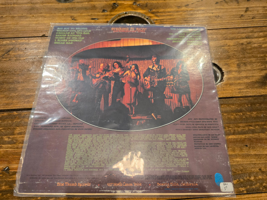 Dan Hicks and His Hot Licks – Striking It Rich! (1972, LP, Blue Thumb Records, MCA-670)