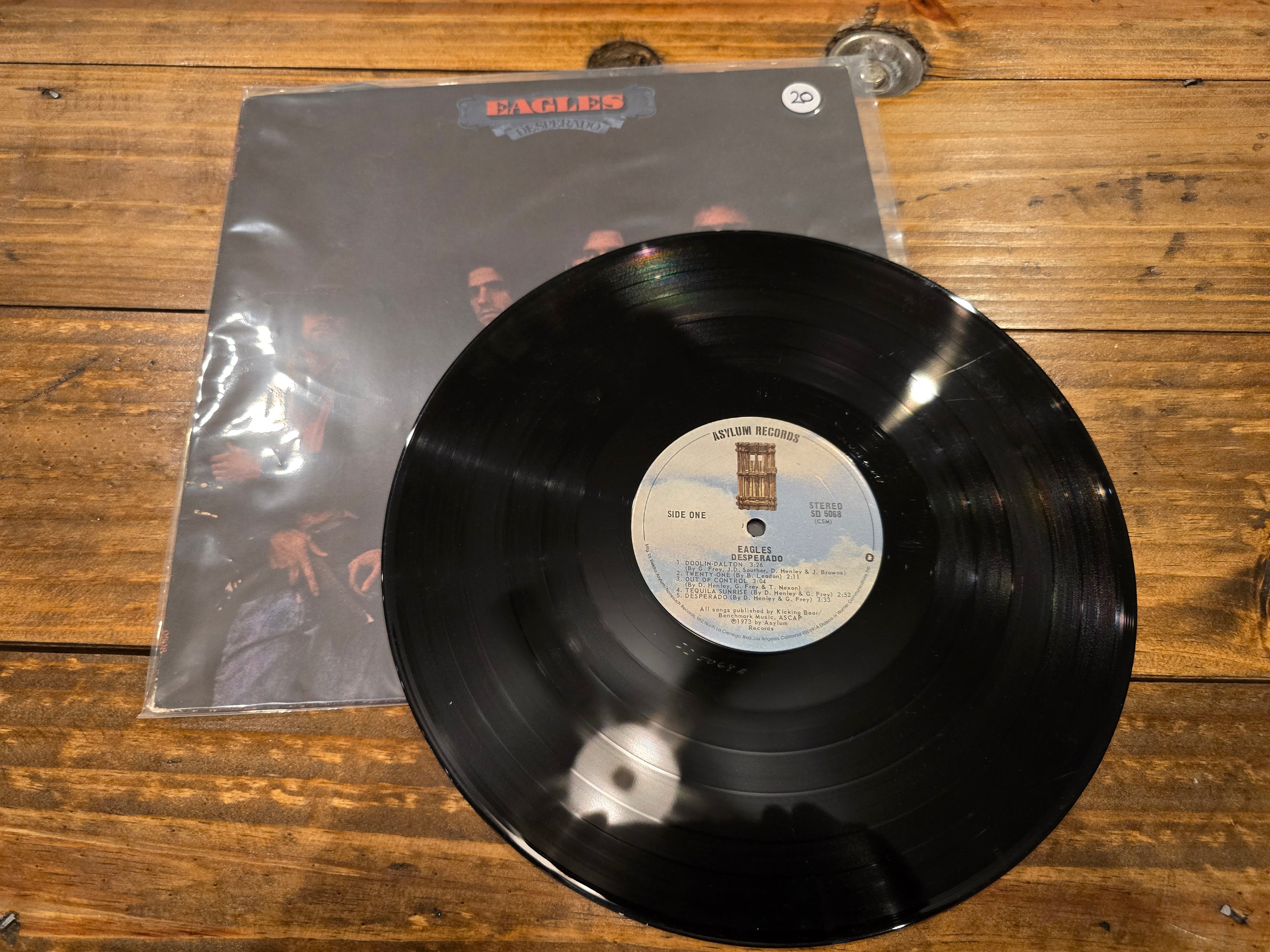 Eagles – Desperado (1973, LP, Asylum Records, SD-5068)