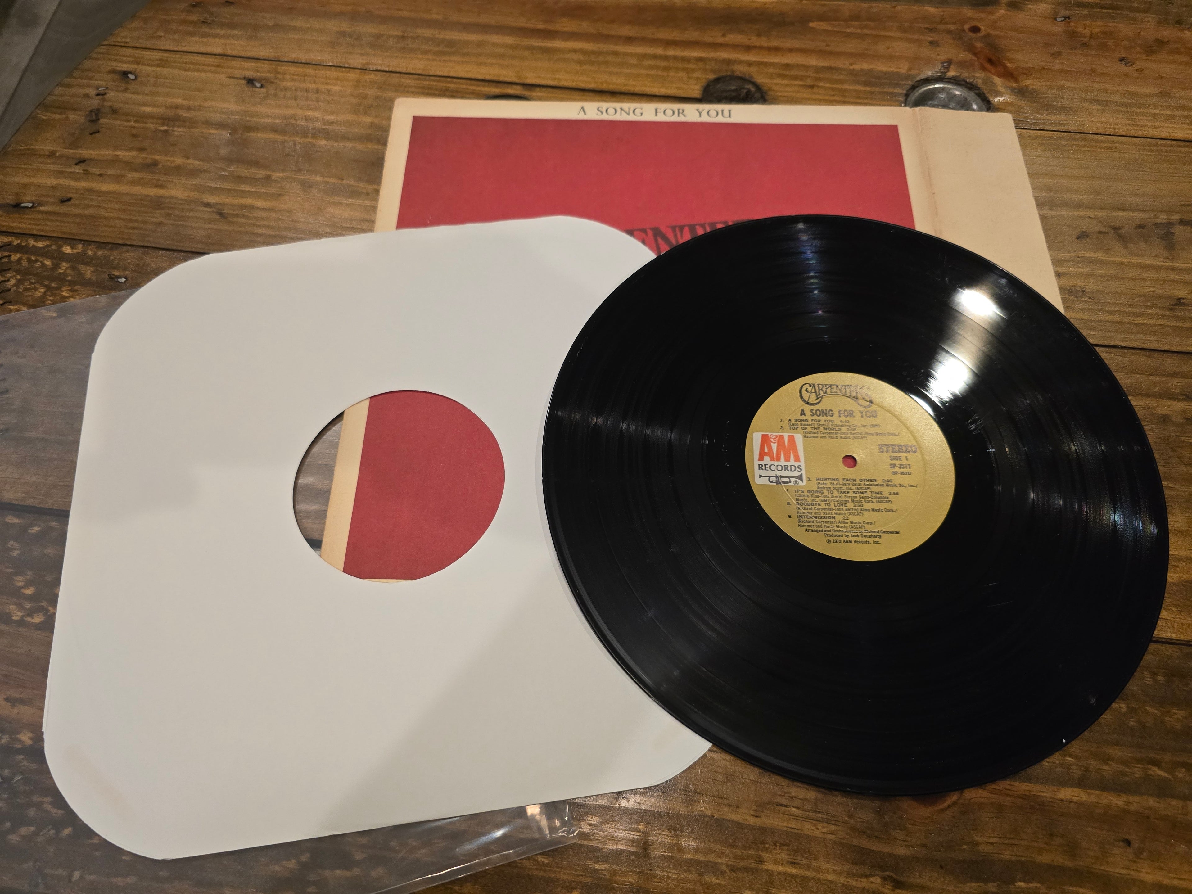 Carpenters – A Song for You (1972, LP, A&M Records, SP-3511)