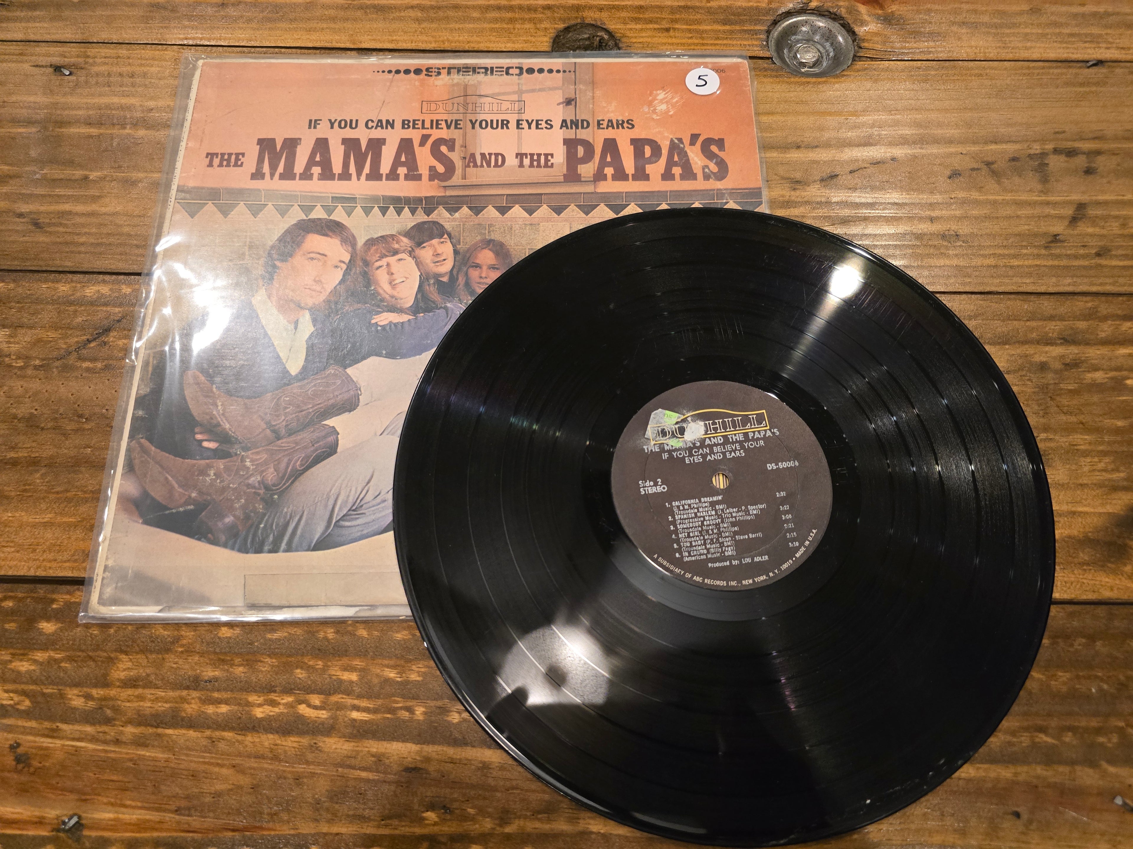 The Mamas & the Papas – If You Can Believe Your Eyes and Ears (1966, LP, Dunhill Records, DS-50006)