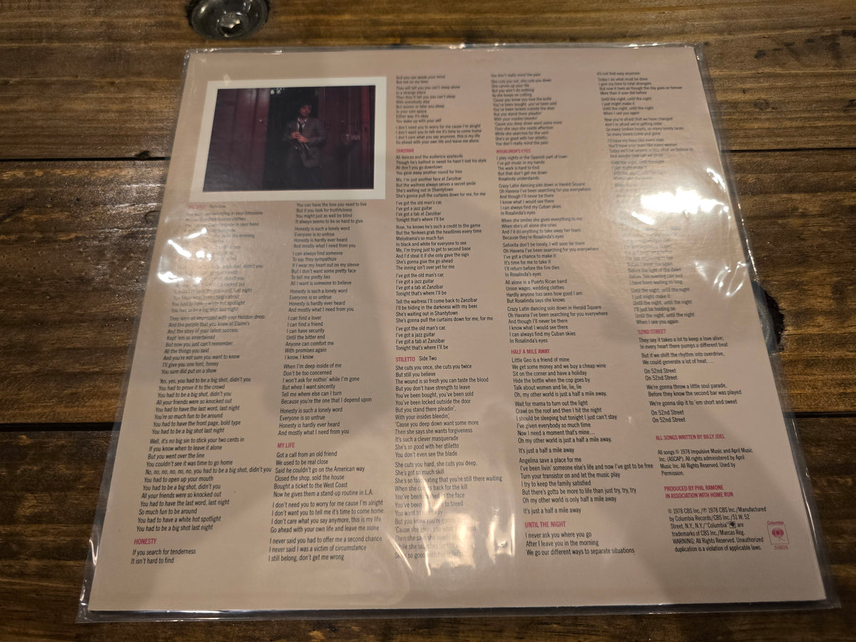 Billy Joel – 52nd Street (1978, LP, Columbia Records, FC 35609)