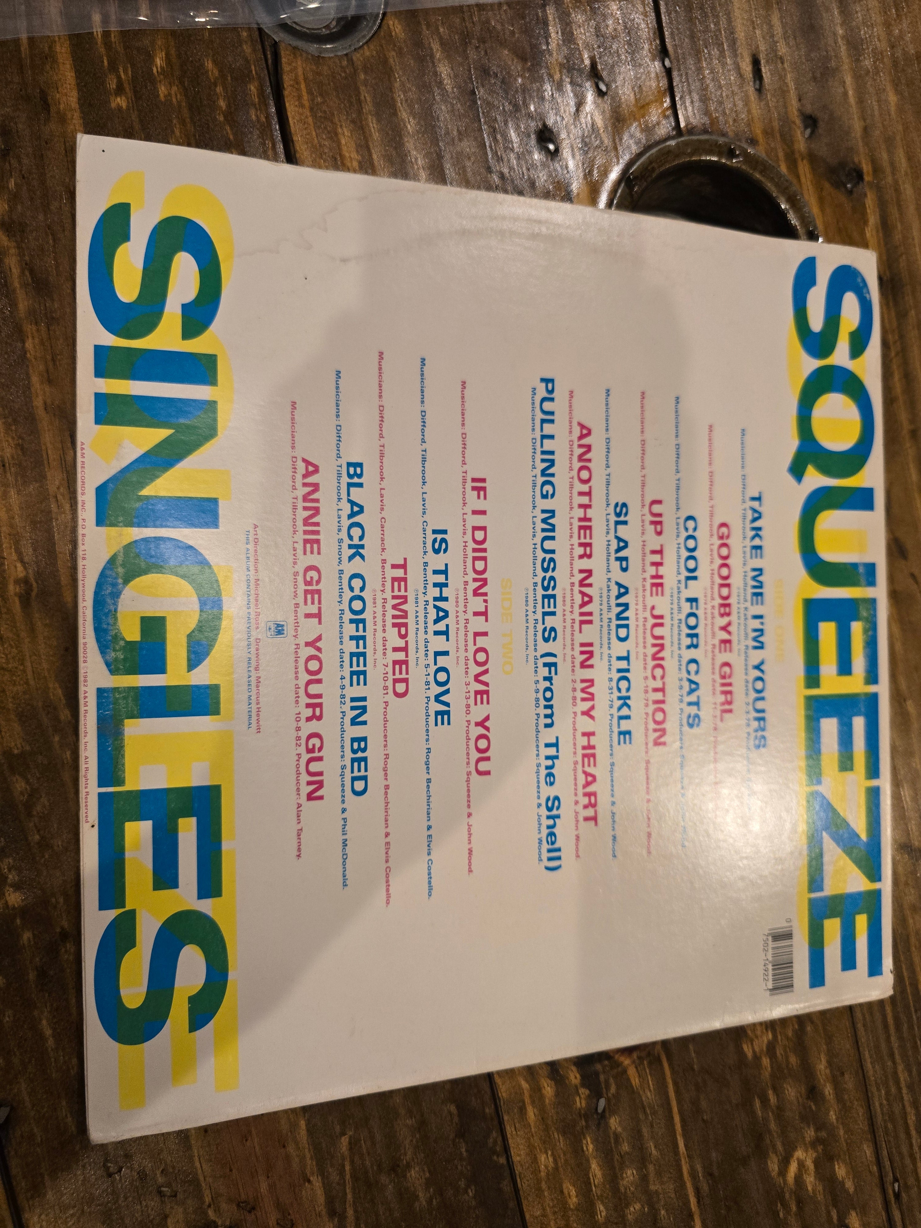 Squeeze – Singles – 45's and Under (1982, LP, A&M Records, SP-4922)