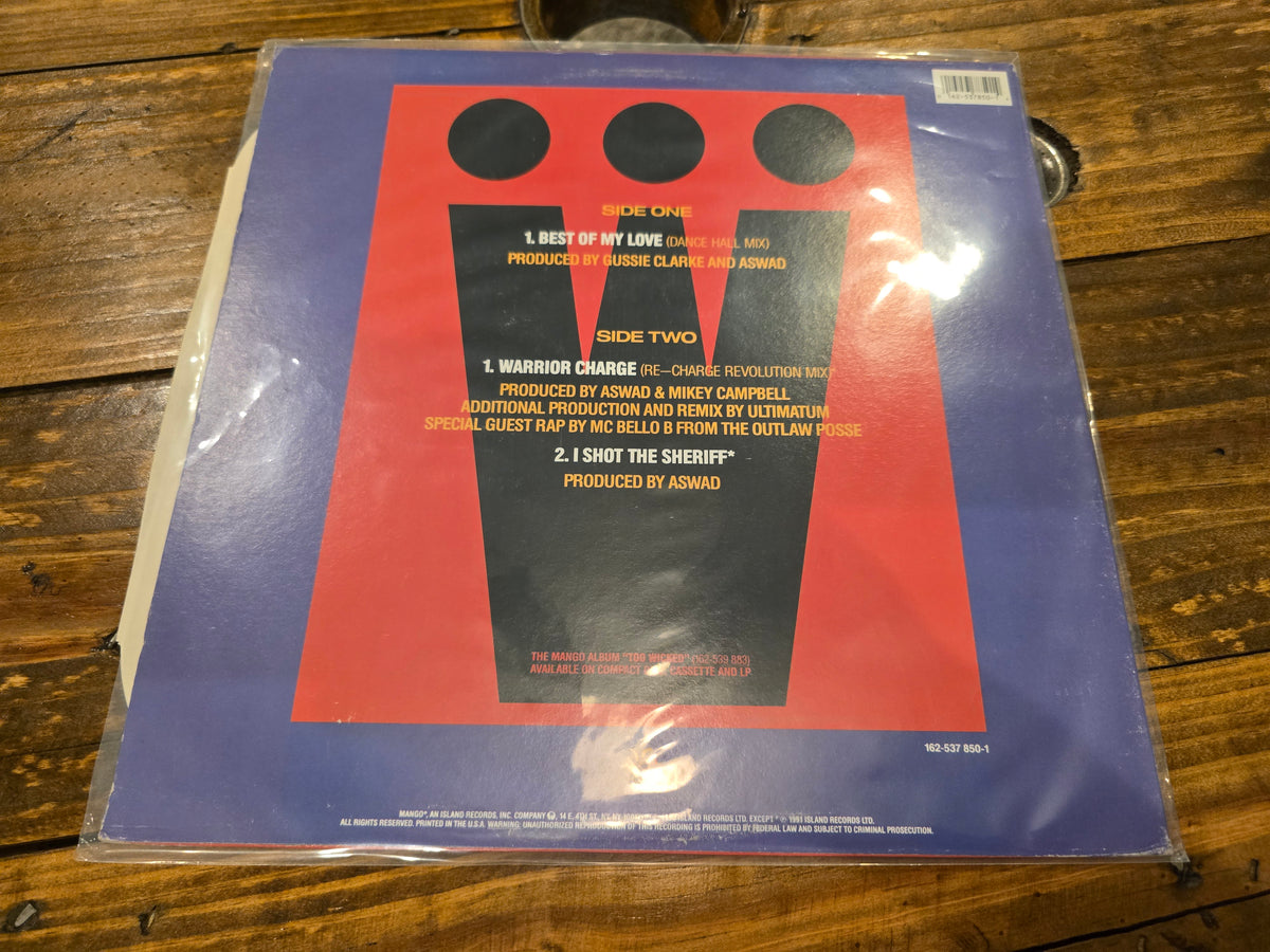 Aswad – Best of My Love (1988, LP, Mango/Island Records, 162-537-850-1)