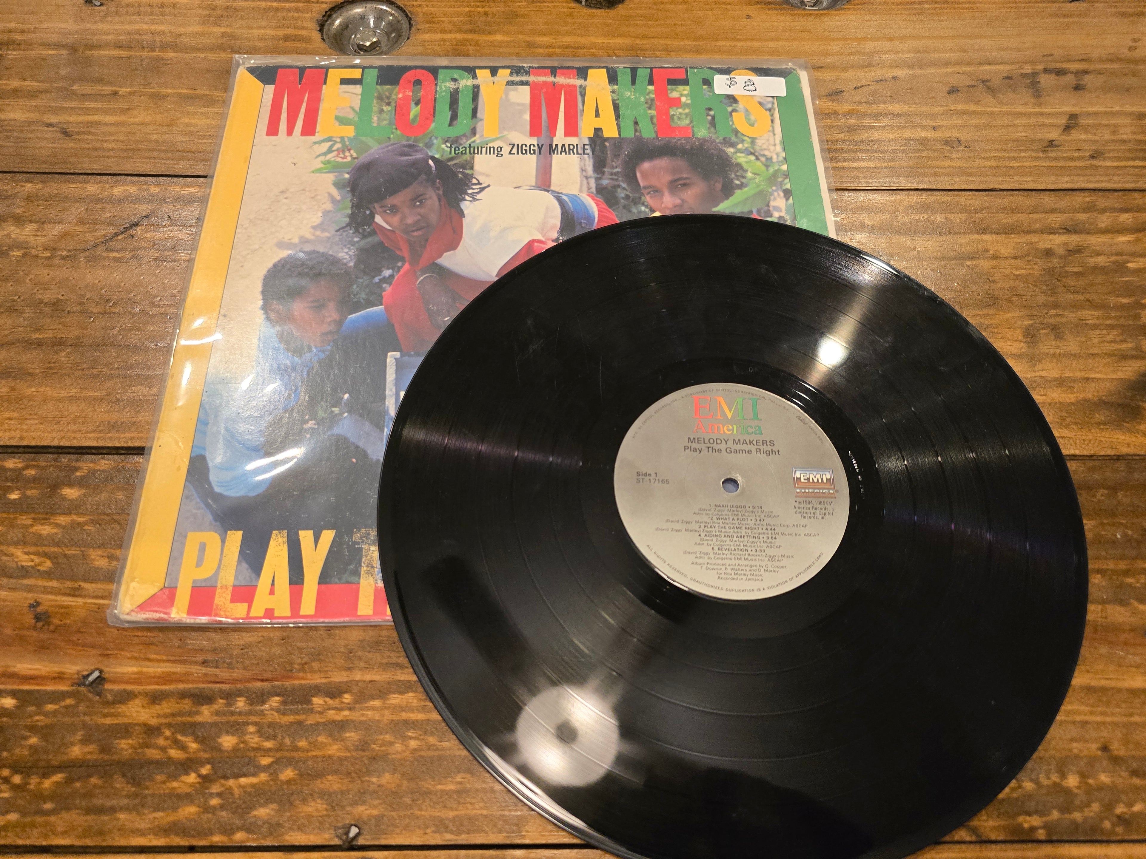 Ziggy Marley & the Melody Makers – Play the Game Right (1985, LP, EMI America, ST-17165)