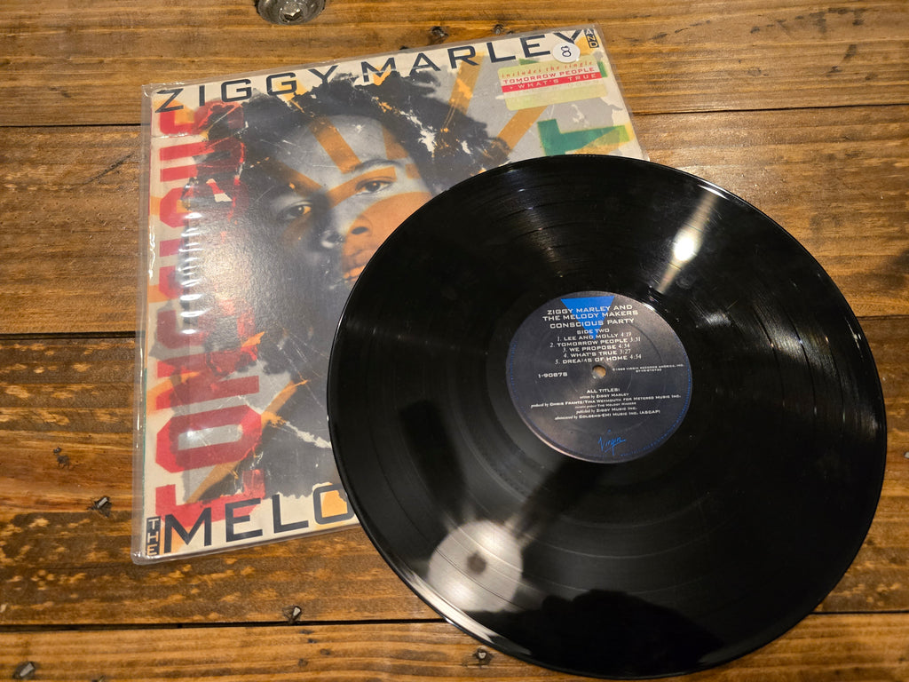 Ziggy Marley & the Melody Makers – Conscious Party (1988, LP, Virgin Records, 1-90878)