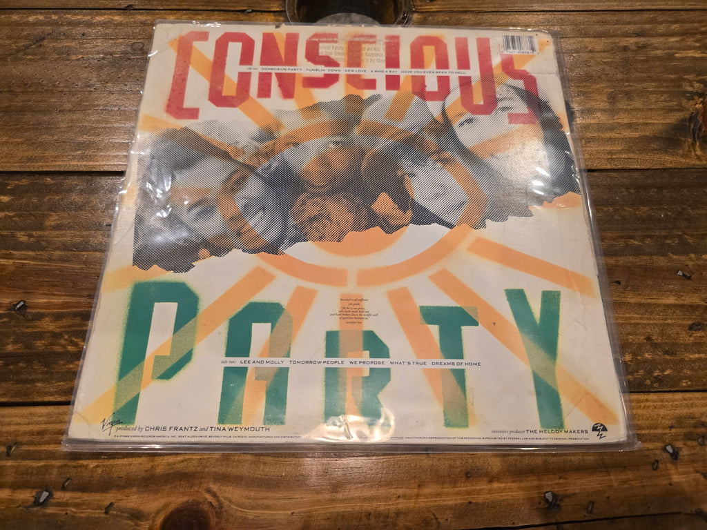 Ziggy Marley & the Melody Makers – Conscious Party (1988, LP, Virgin Records, 1-90878)