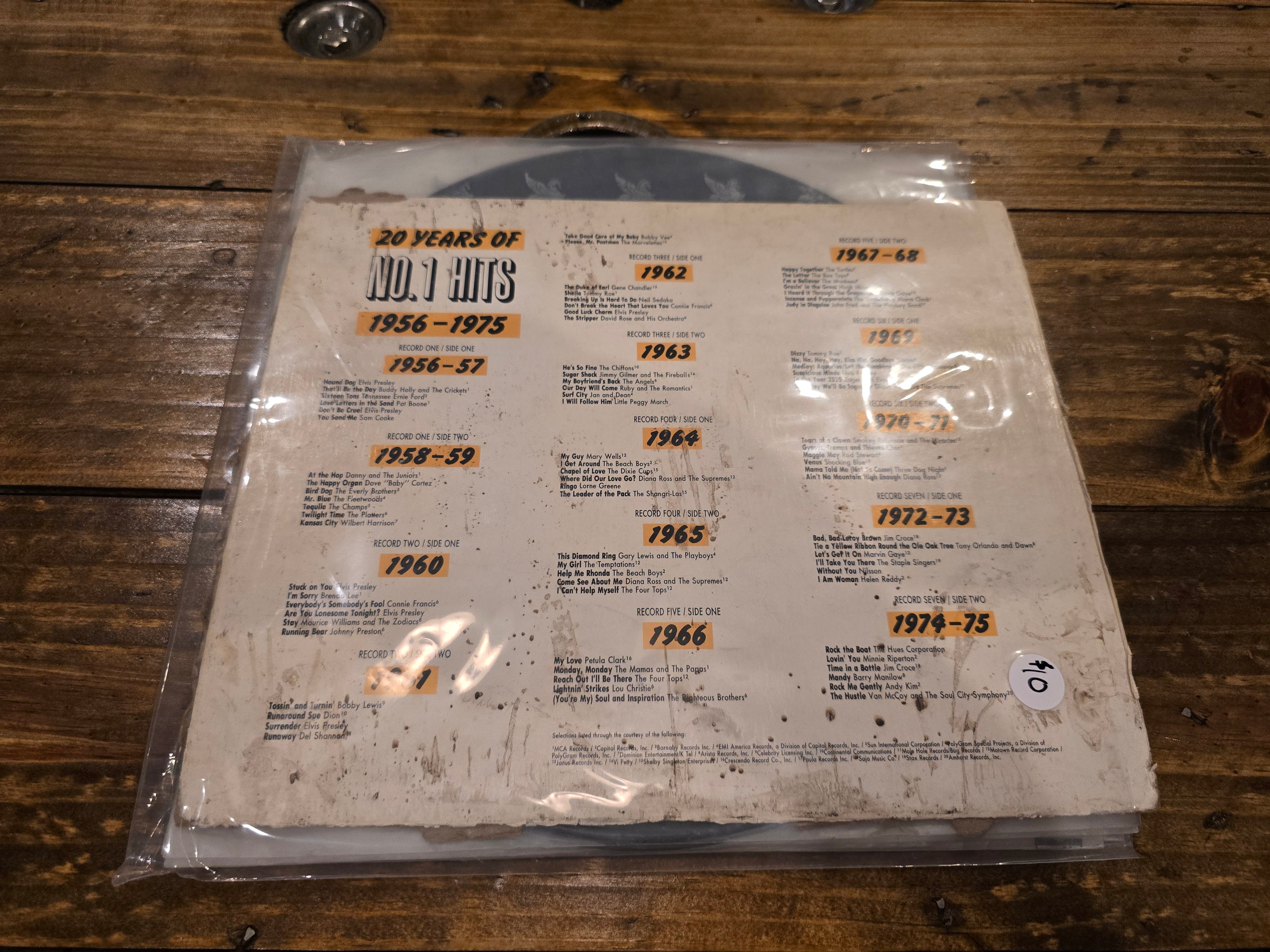 Various – 20 Years of No. 1 Hits '56–75 (6xLP, Tee Vee Records, TIRS-5963)
