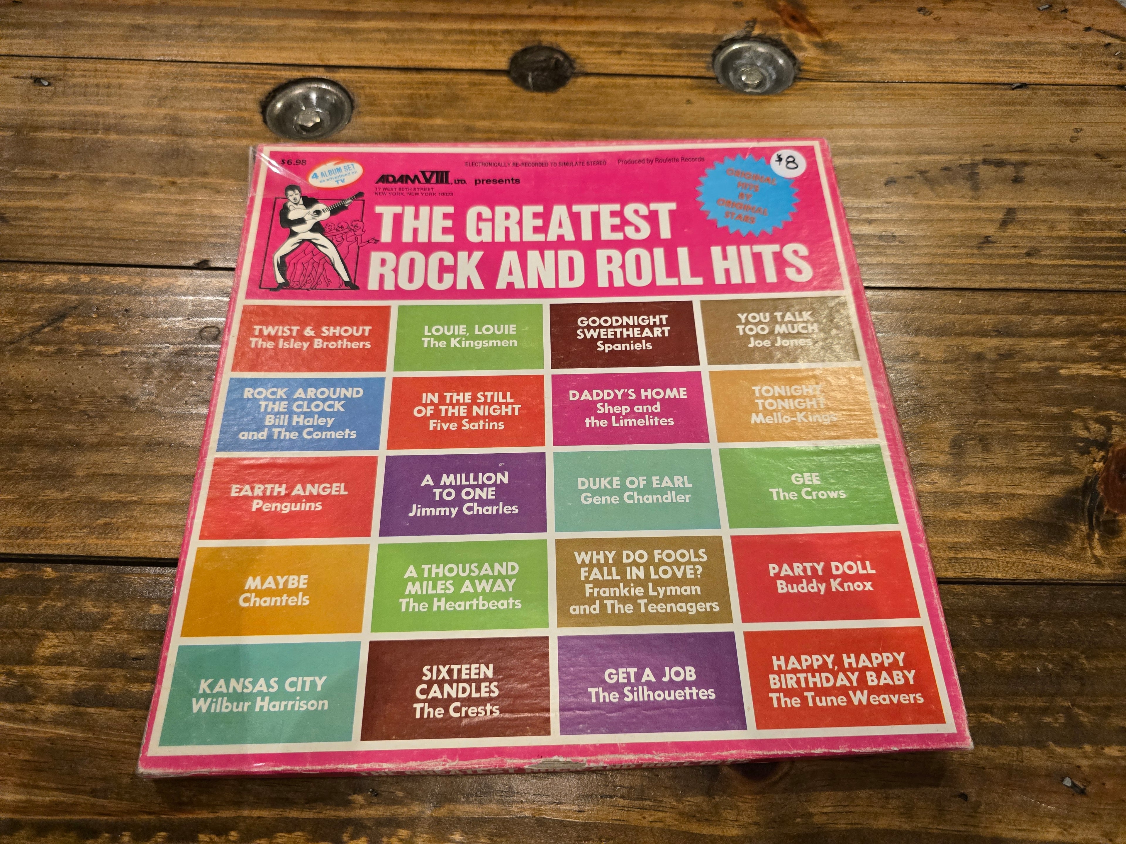 Various – Greatest Rock and Roll Hits (4xLP Box Set, Dynamic House, CR-1006)