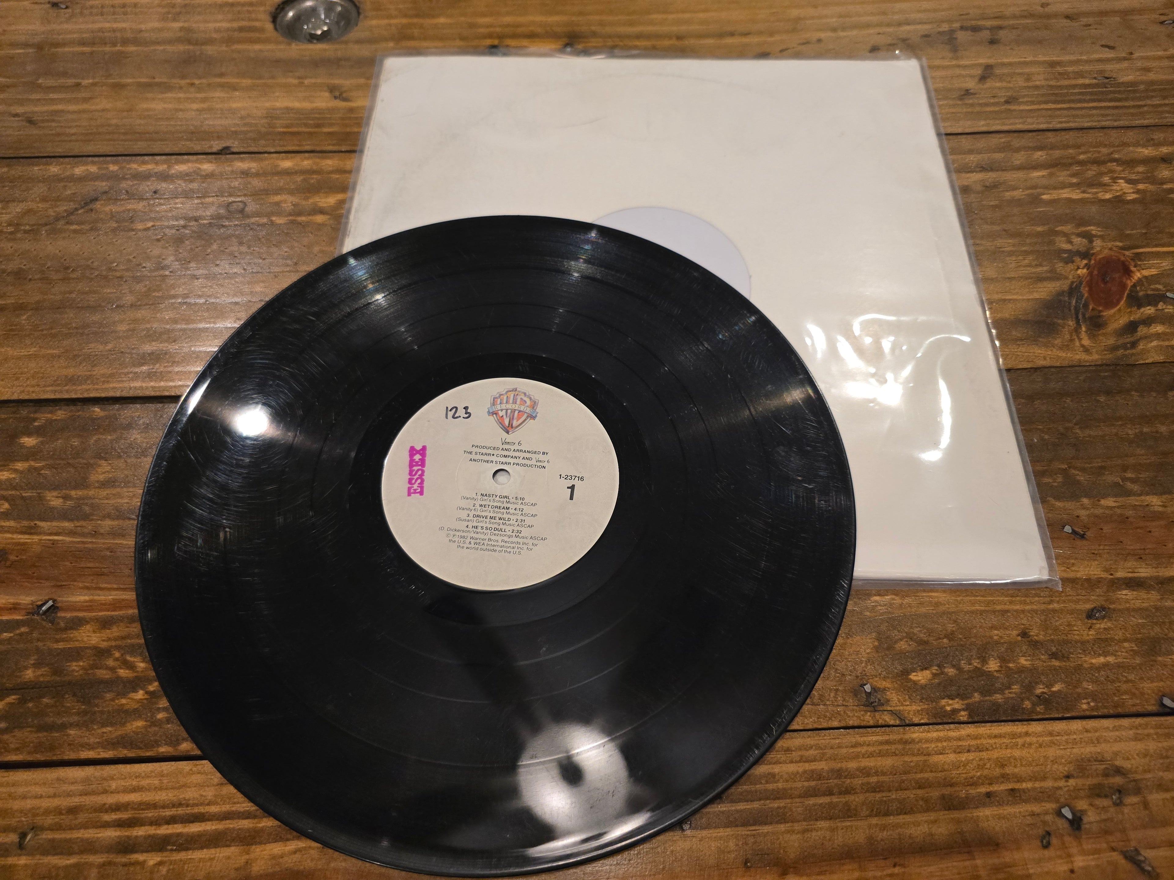 Vanity 6 – Nasty Girl (1982, LP, Warner Bros., 1-23716, White Sleeve Promo)