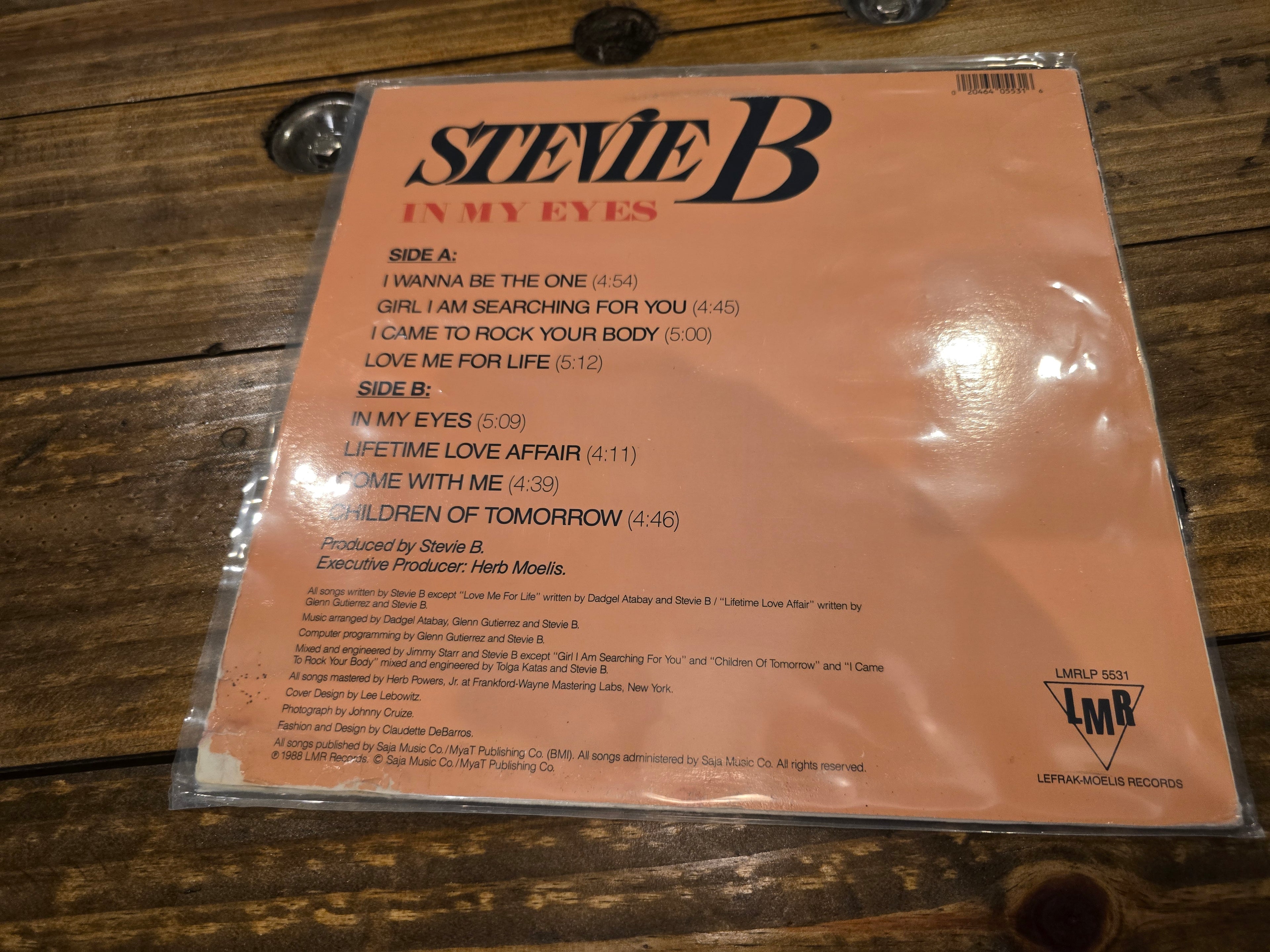 Stevie B – In My Eyes (LP, LMR Records, LMRLP-5531)