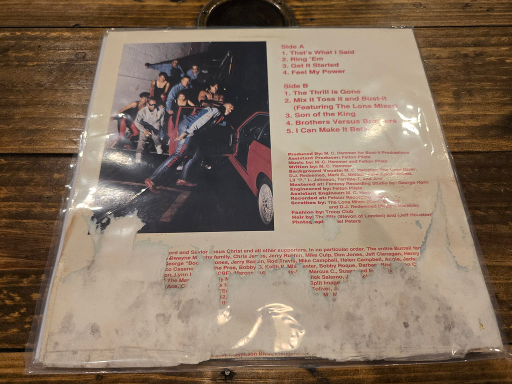 MC Hammer – Feel My Power (1987, LP, Bustin' Records, BR-LP-001B)