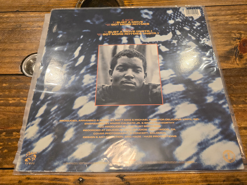 Young MC – Bust a Move (12" Single, Delicious Vinyl, DV-1005)
