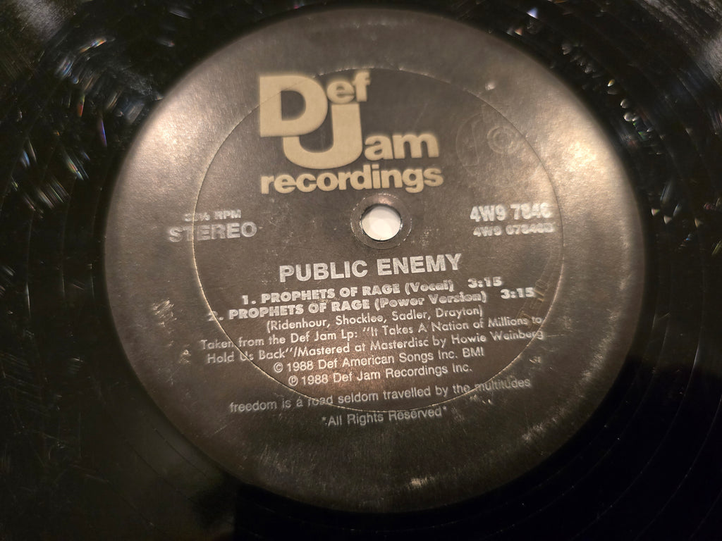 Public Enemy – Prophets of Rage (12" Single, Def Jam Recordings, 4W97846)