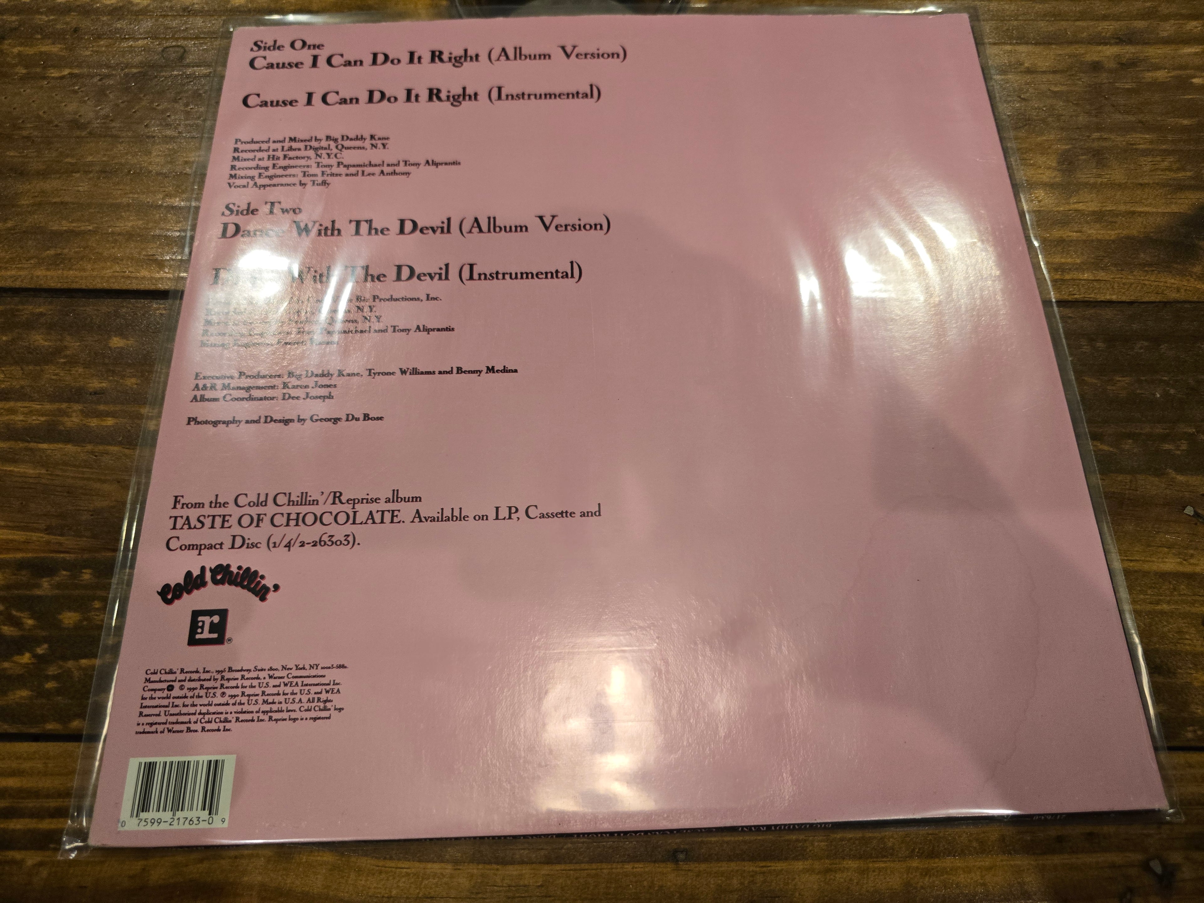 Big Daddy Kane – Cause I Can Do It Right (12" Single, Cold Chillin', 21763)