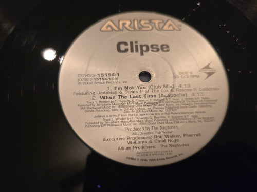 Clipse – When Was the Last Time (12" Single, Arista Records, 07822-15154-1)