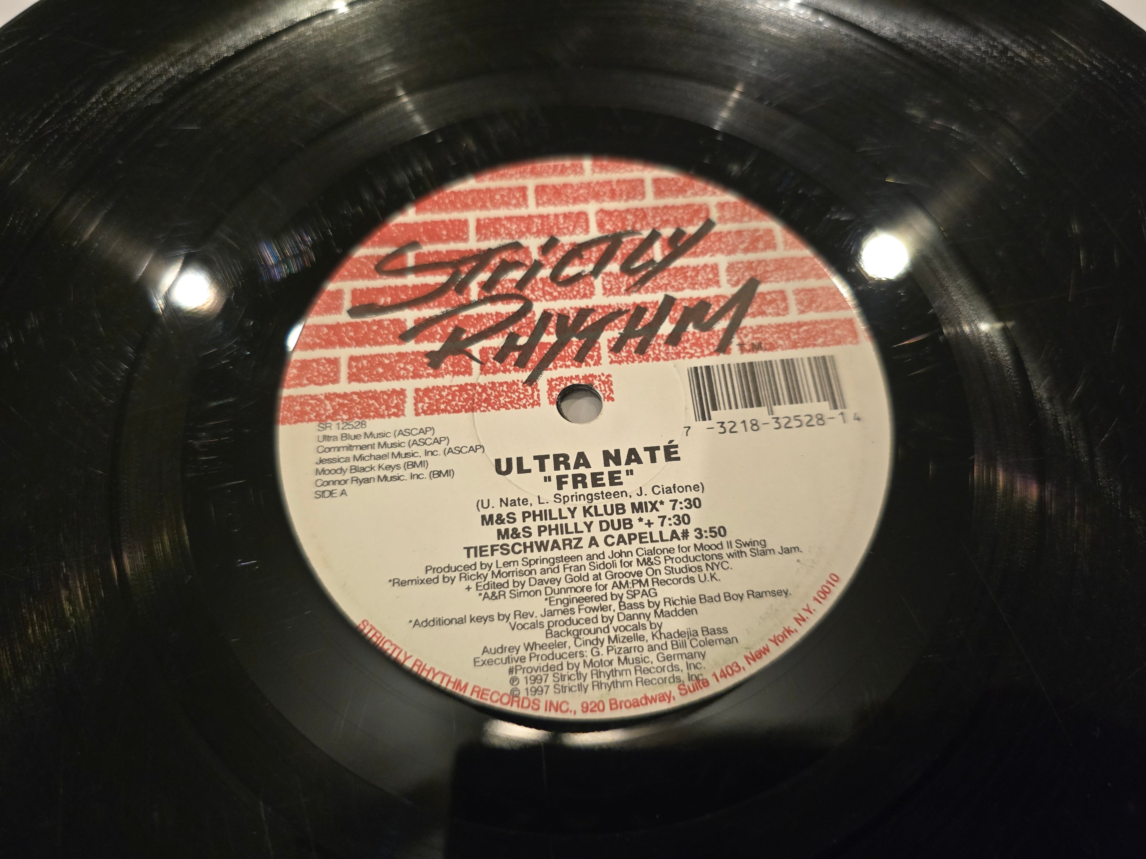 Ultra Naté – Free (12" Single, Strictly Rhythm, SR-12528)