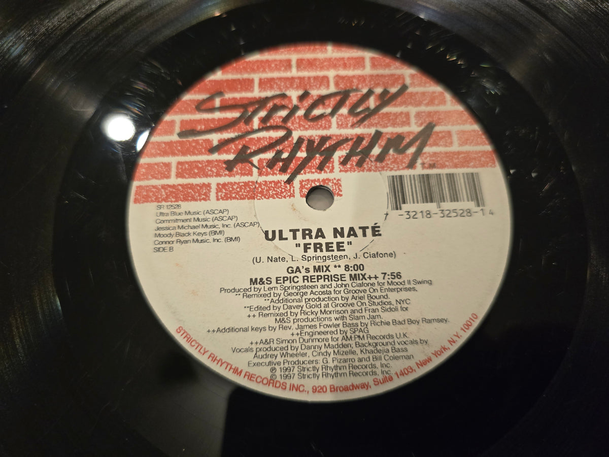 Ultra Naté – Free (12" Single, Strictly Rhythm, SR-12528)