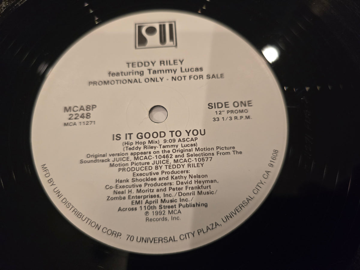 Teddy Riley featuring Tammy Lucas – Is It Good to You (12" Single, MCA Records, MCA8P)