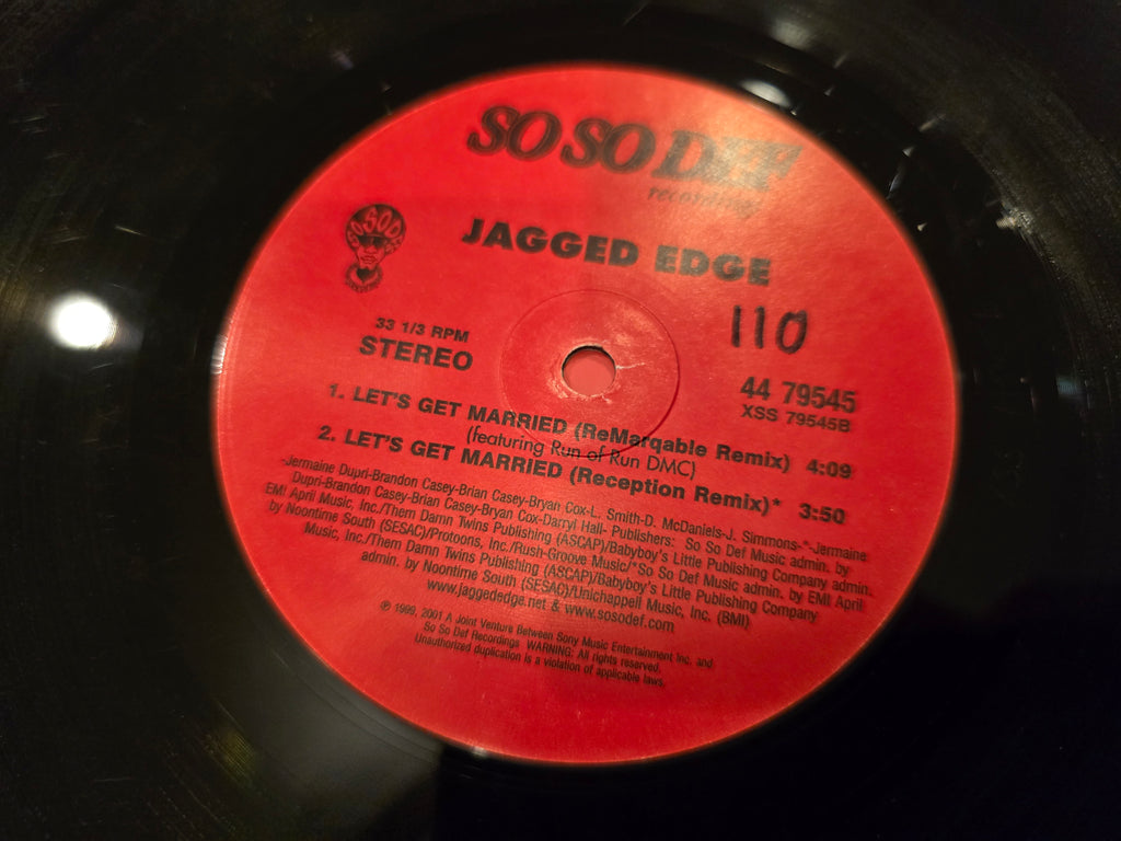 Jagged Edge – Promise (12" Single, So So Def, 4479545)