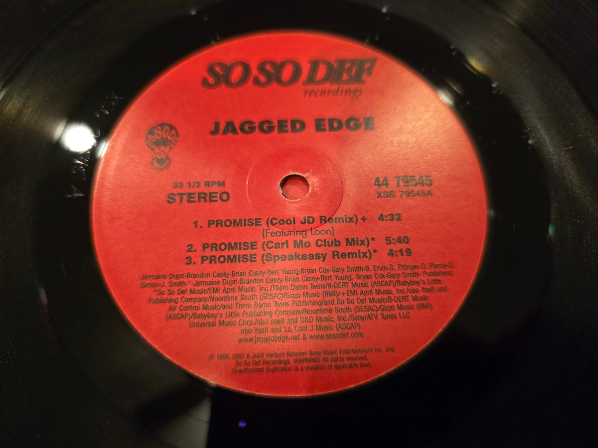 Jagged Edge – Promise (12" Single, So So Def, 4479545)