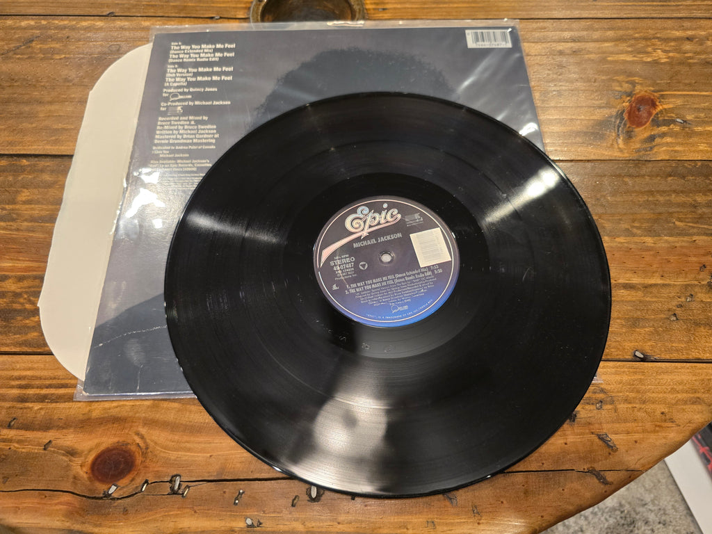 Michael Jackson – The Way You Make Me Feel (US 12" Single, Epic 49-07487, 1987)