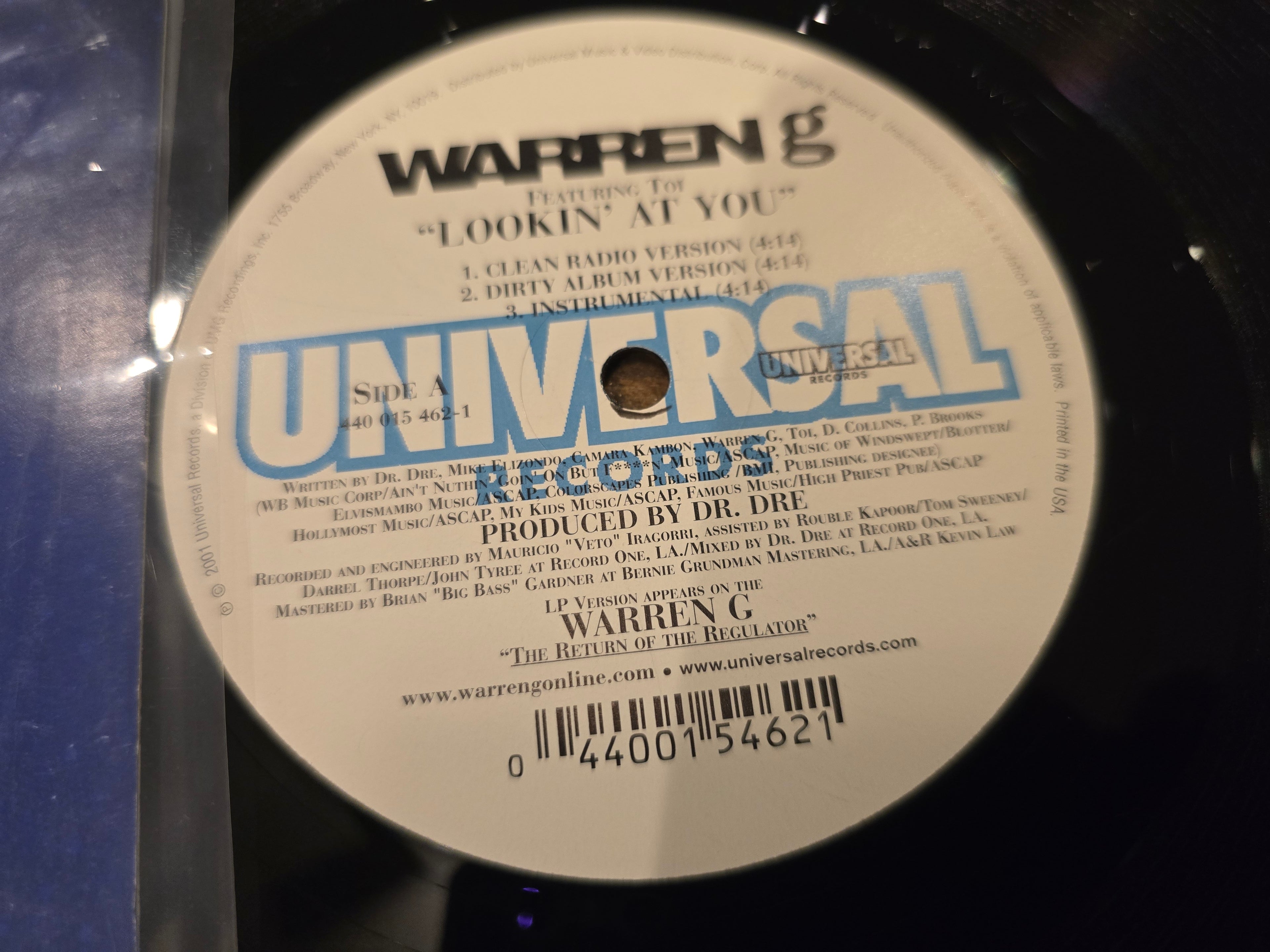 Warren G – Lookin' at You (US 12" Single, Universal Records 440-015-462-1, 1999)