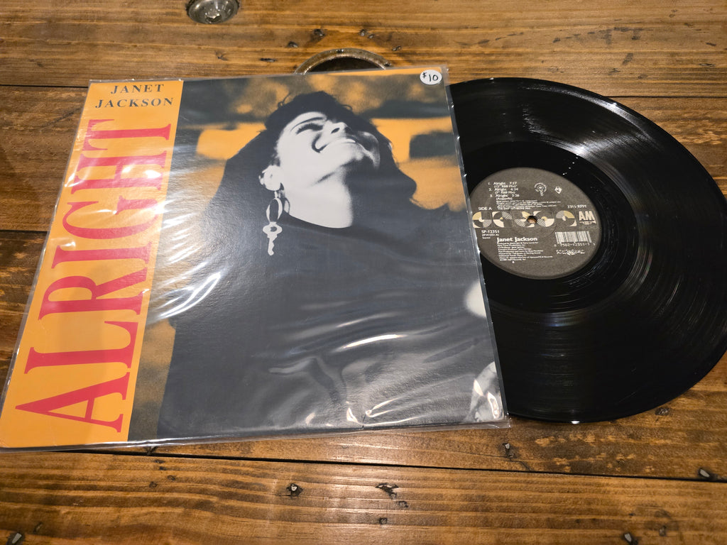 Janet Jackson – Alright (1990, 12" Single, A&M Records, SP-12351)