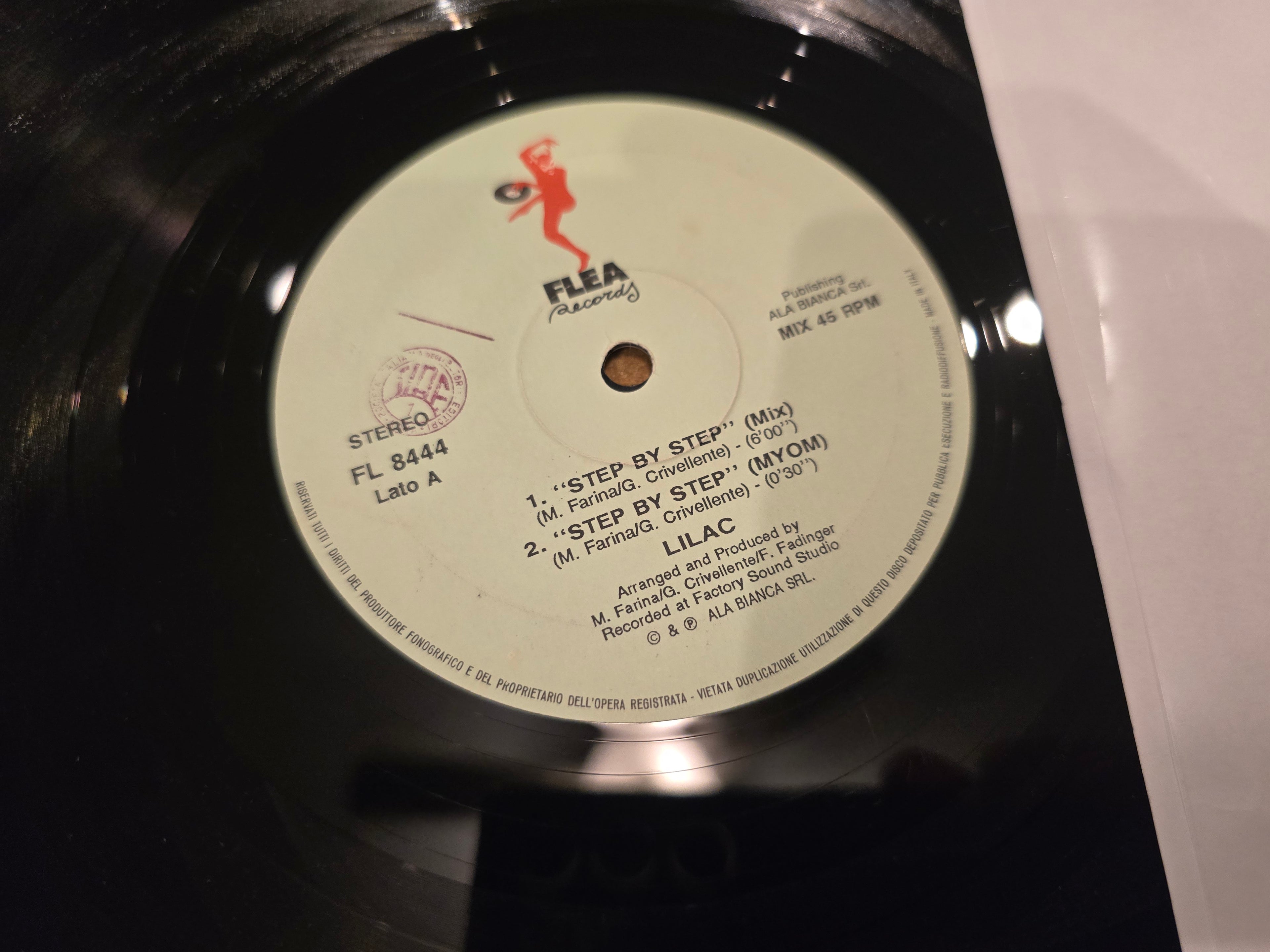 Lilac – Step by Step (1990, 12" Single, Flea Records, FL 8444)
